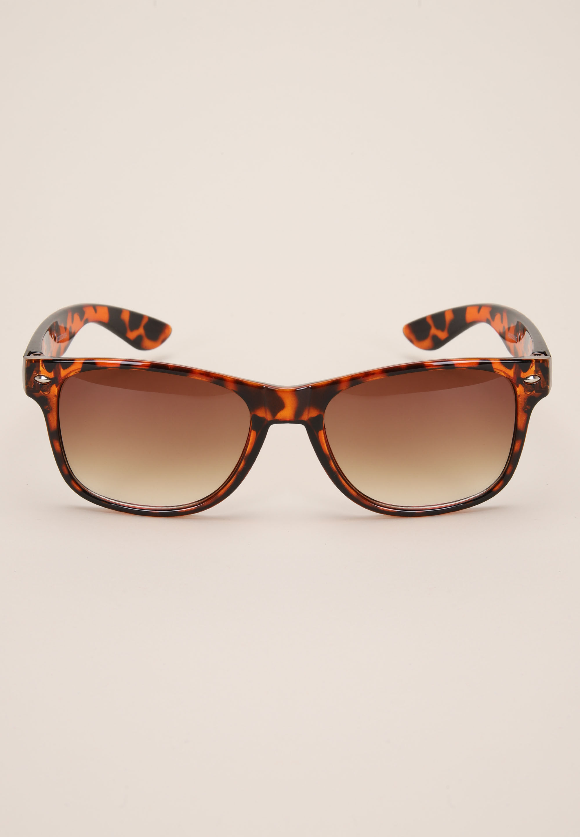 Womens Brown Tortoiseshell Retro Sunglasses