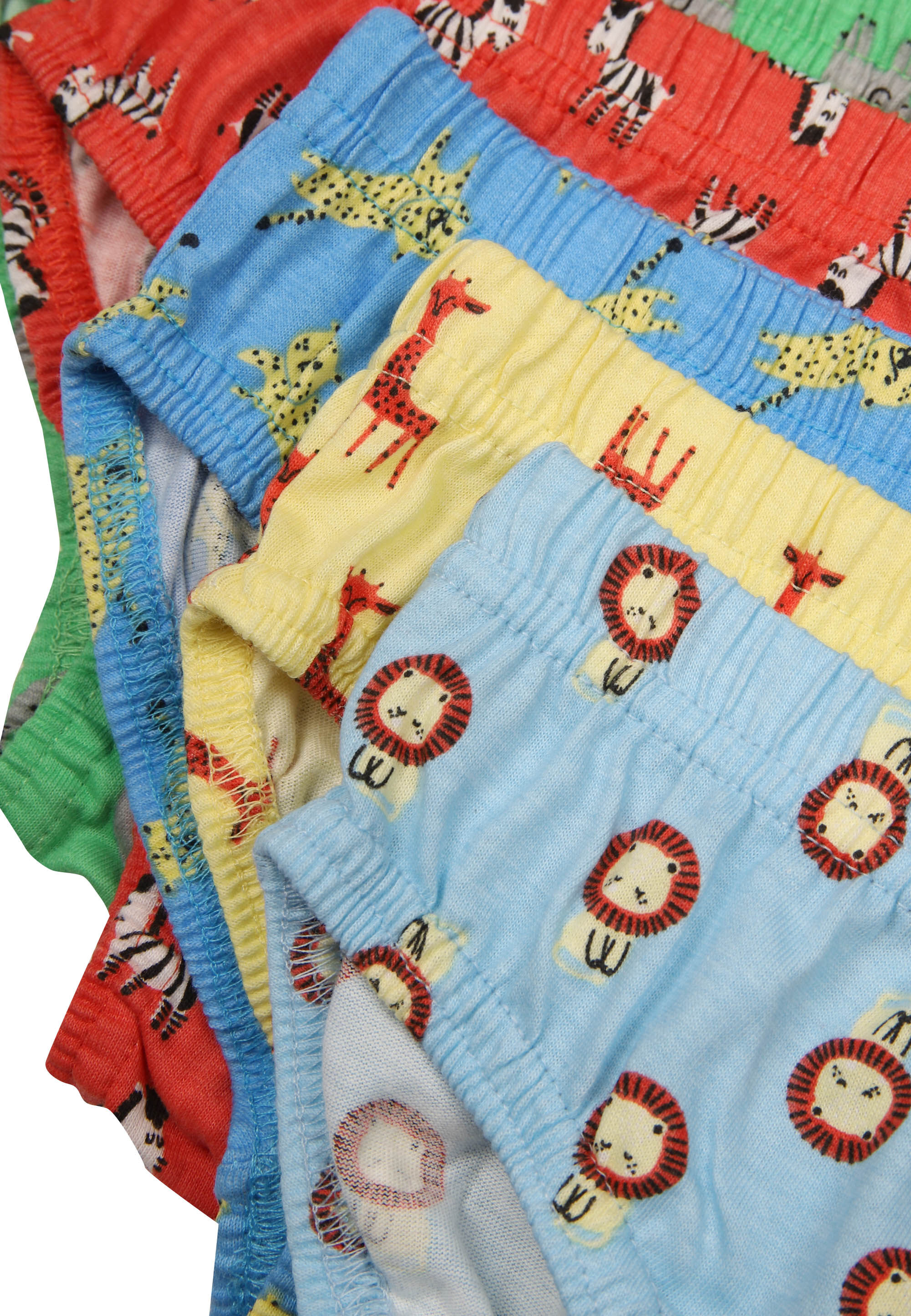 Younger Boys 5pk Assorted Safari Animal Print Briefs