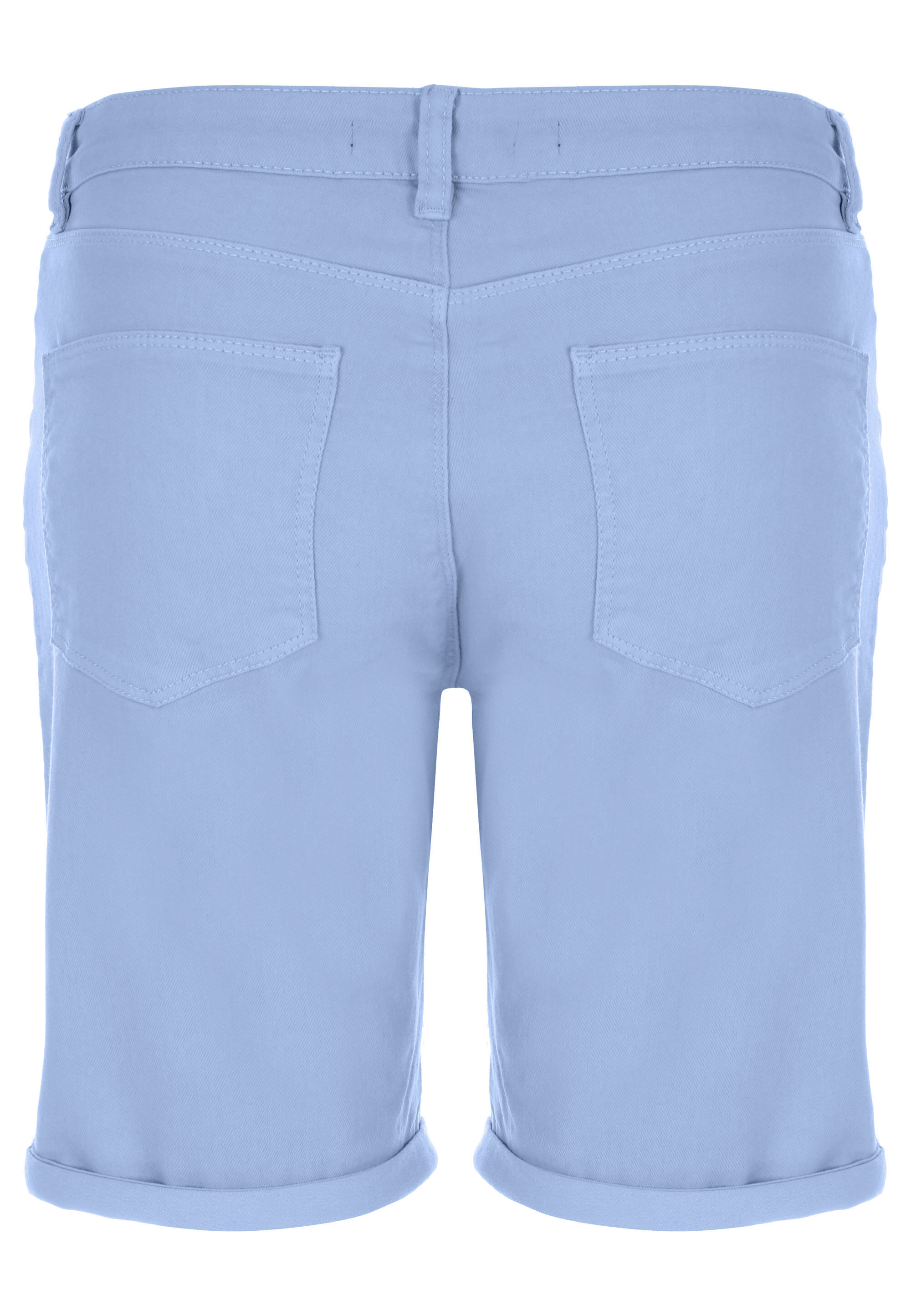 Womens Blue Plain Denim Cycle Shorts