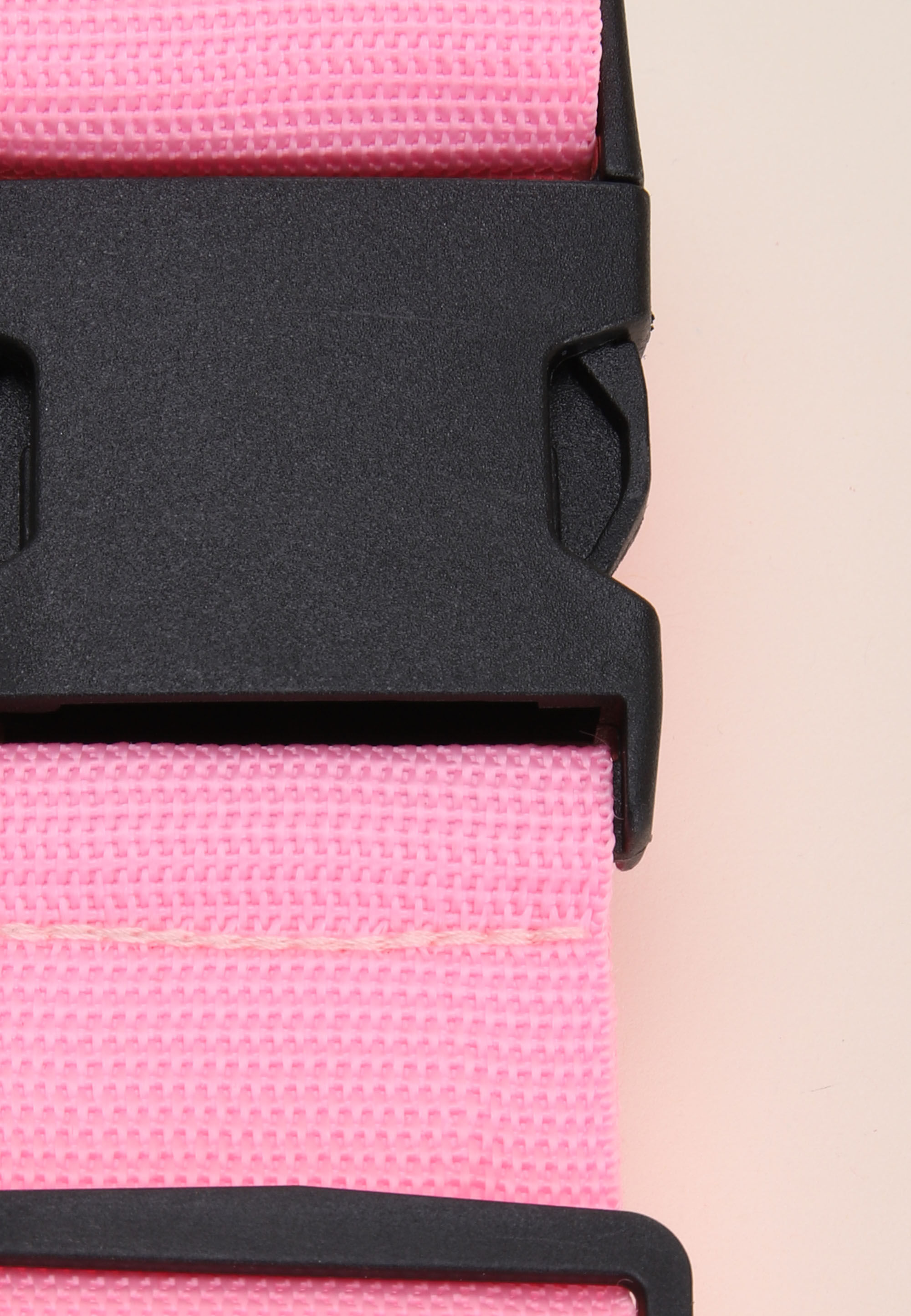 Womens Pink Plain Adjustable Luggage Travel Strap