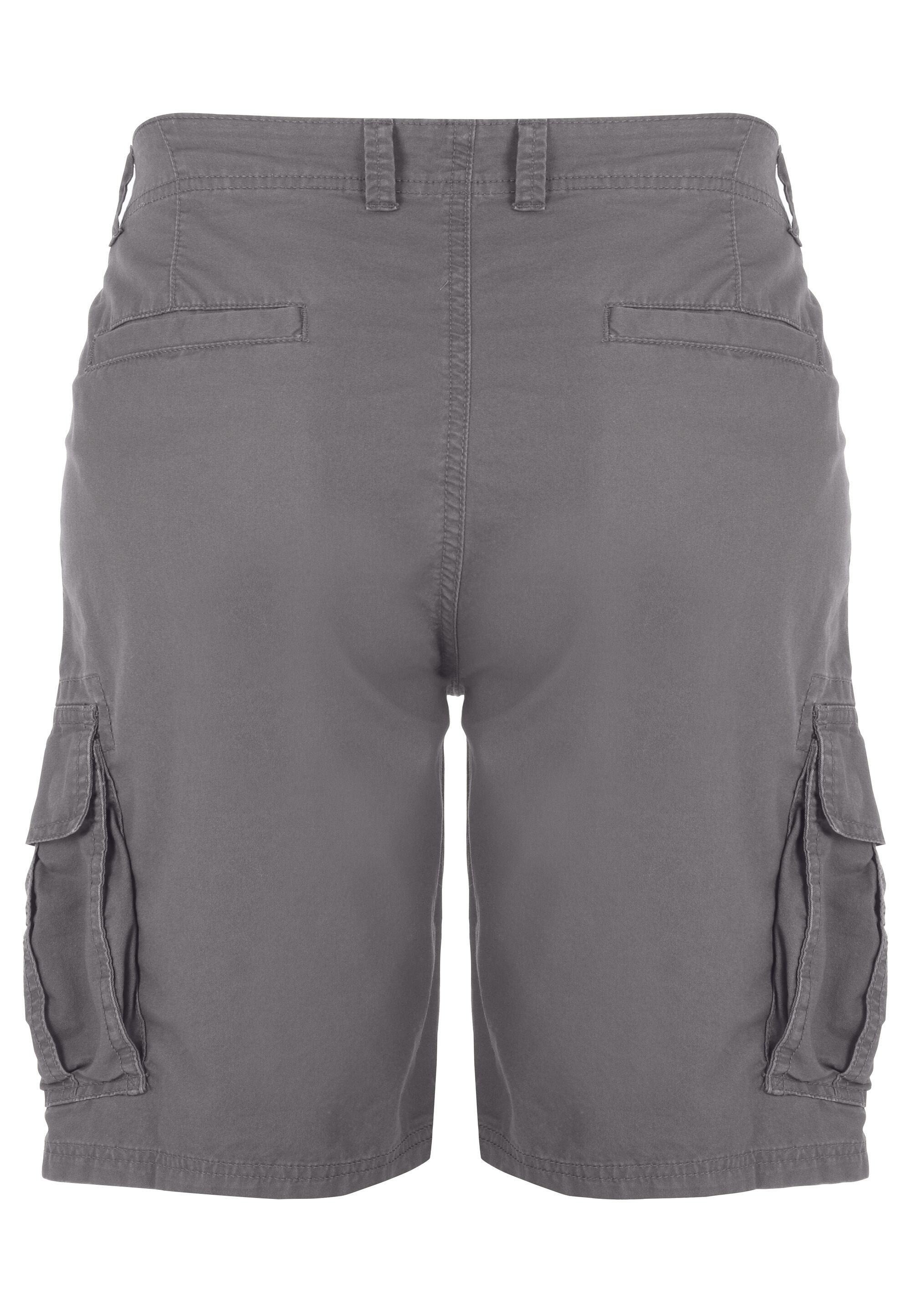 Mens Charcoal Plain Cargo Shorts