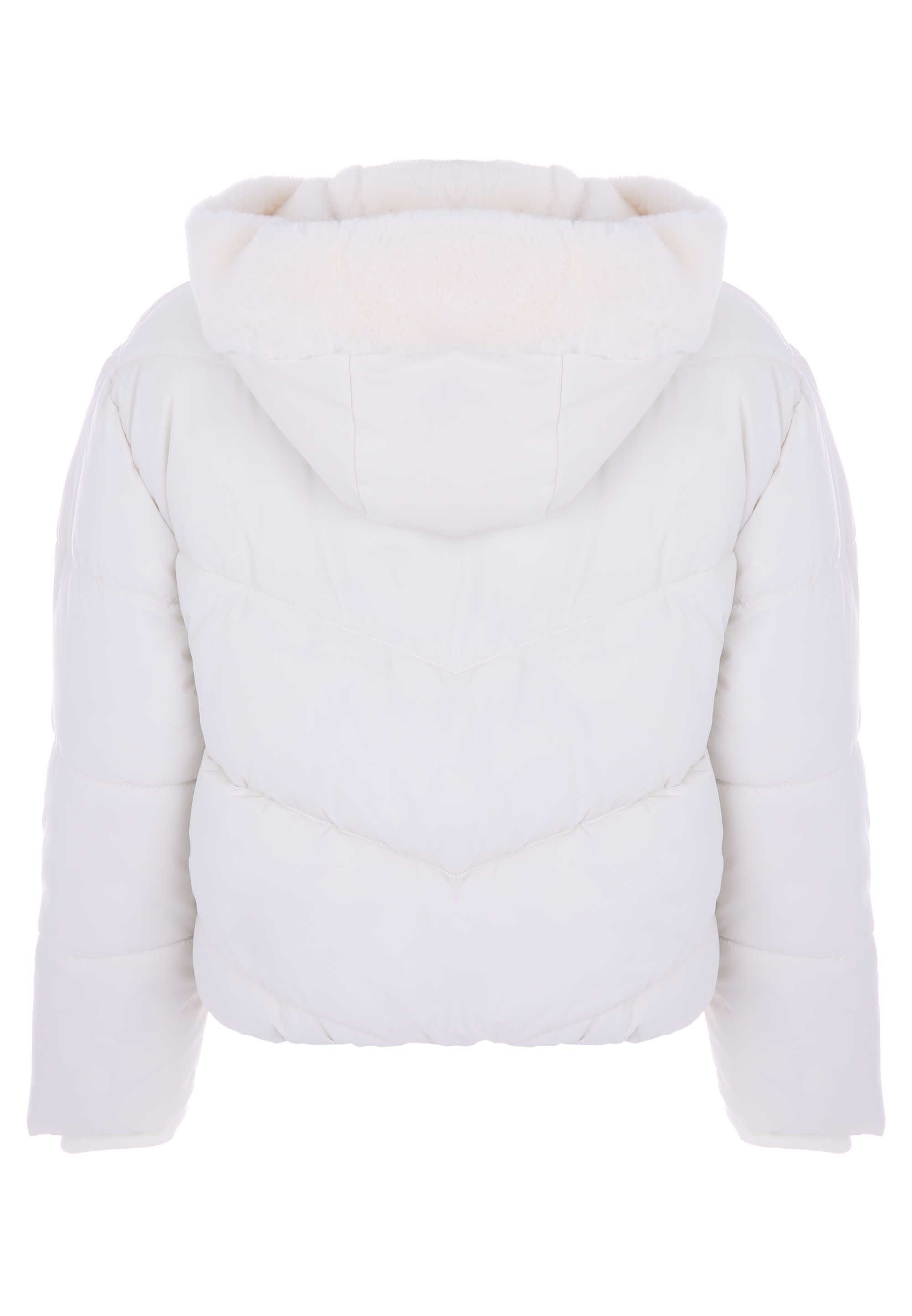 Older Girls Cream Padded Fleece Lined Coat