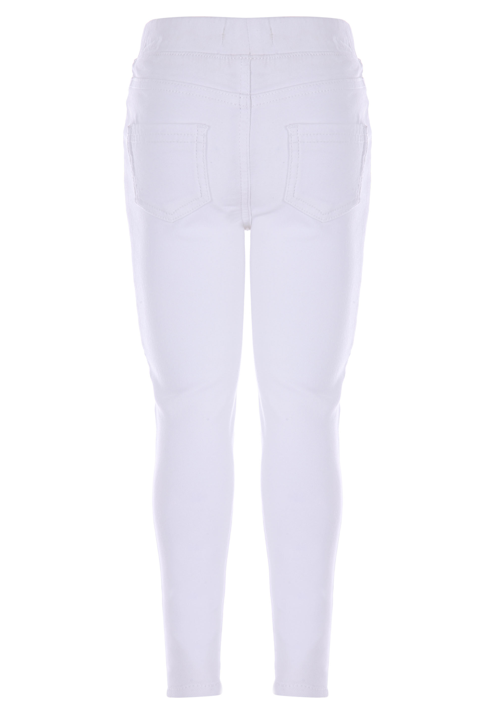 Younger Girls White Jeggings