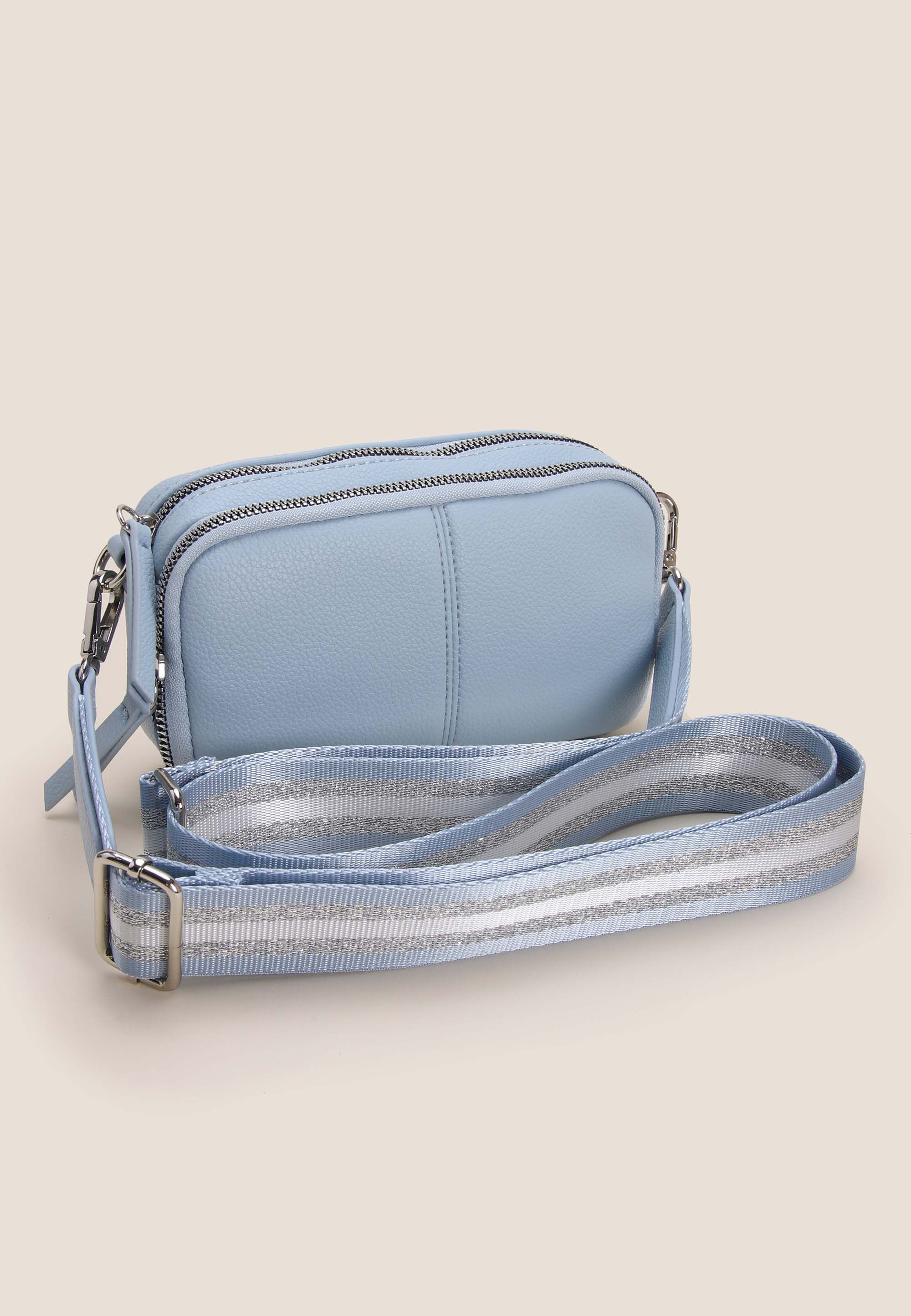 Womens Light Blue Mini Camera Bag