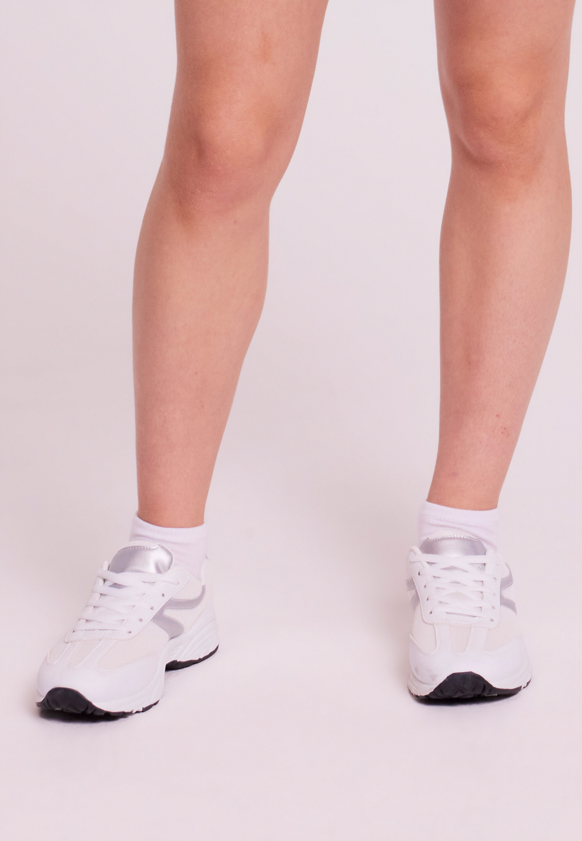 Older Girls White Chunky Casual Trainers