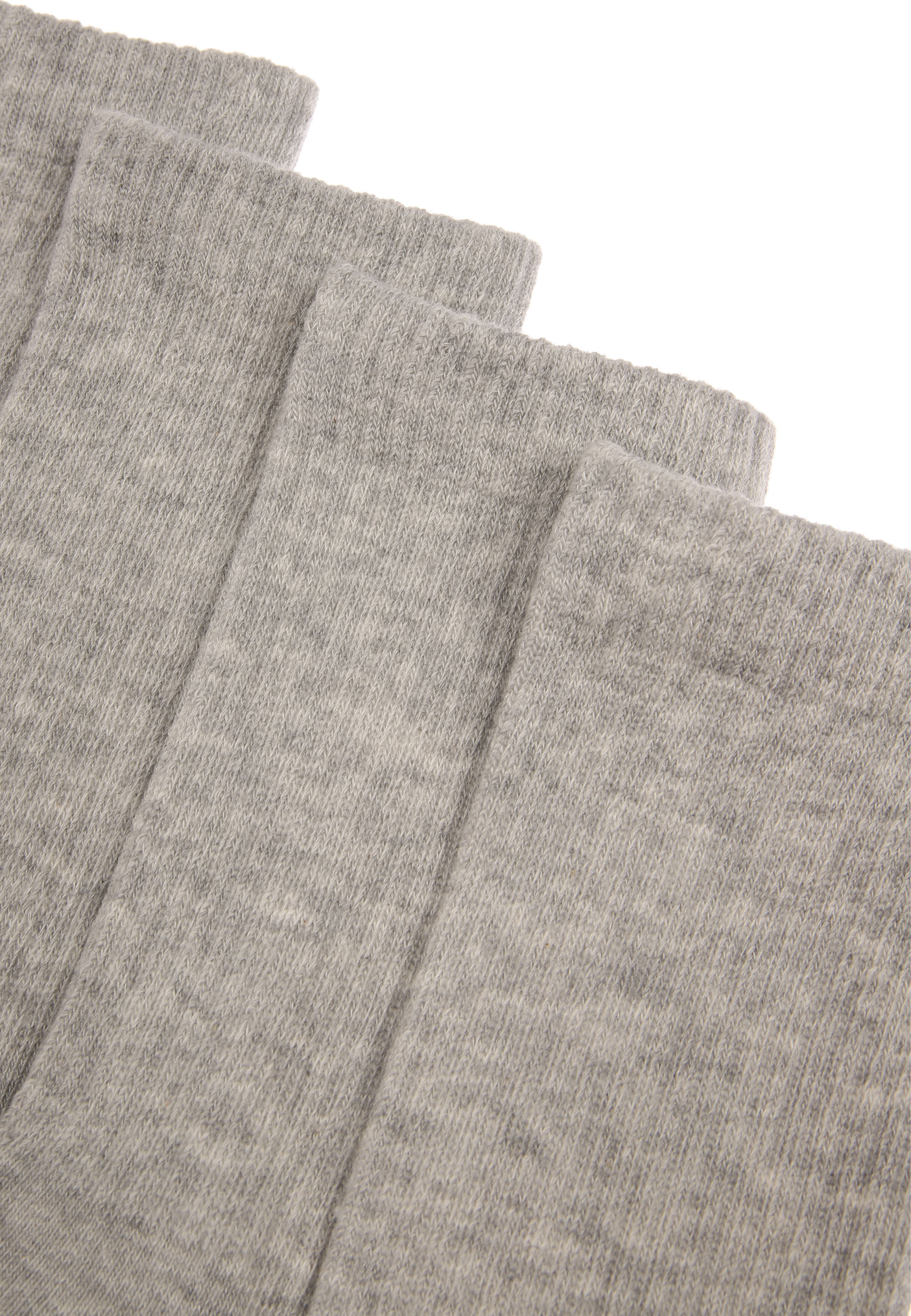 Womens 4pk Grey Sport Ribbed Ankle Socks