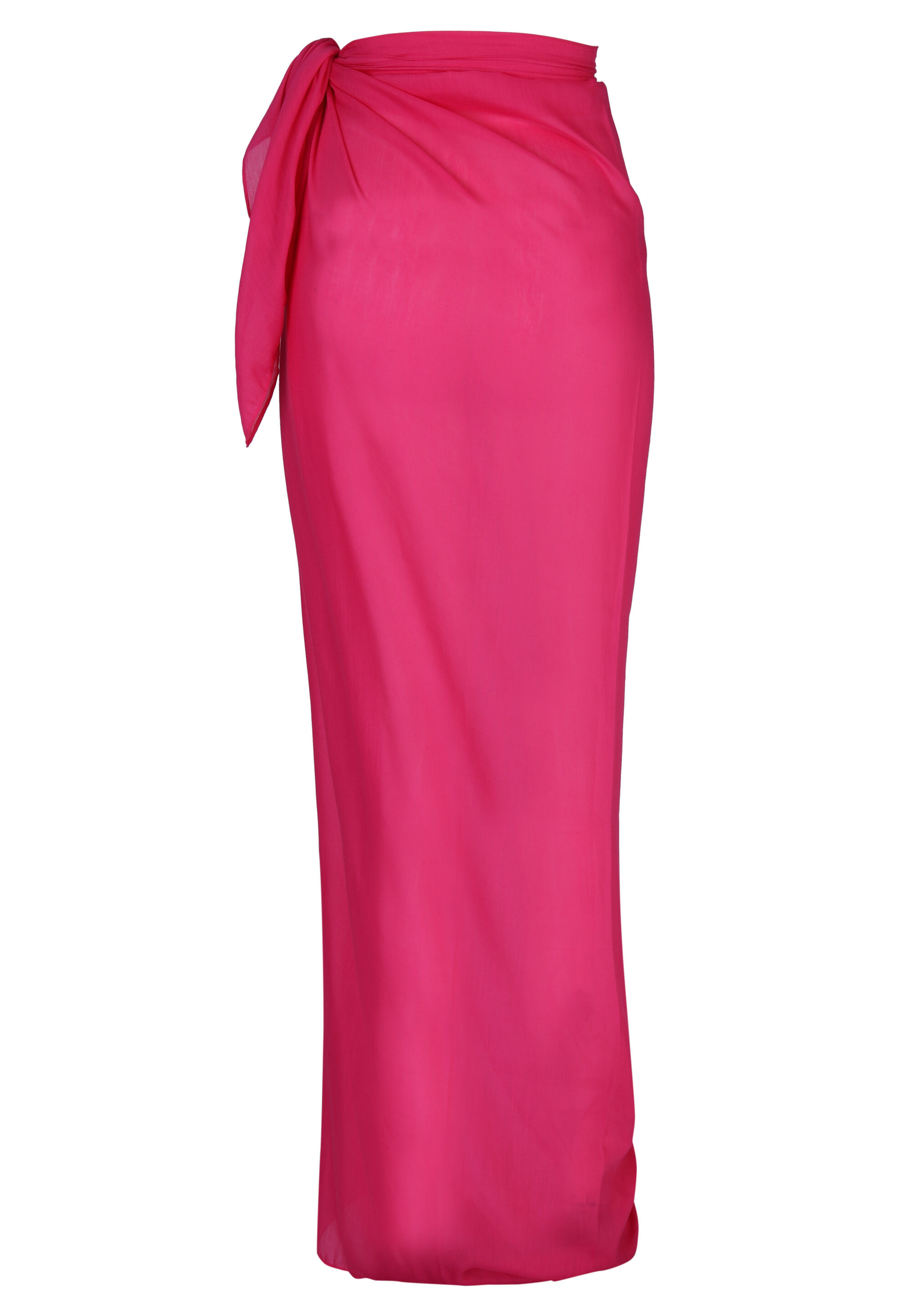 Womens Pink Plain Sarong