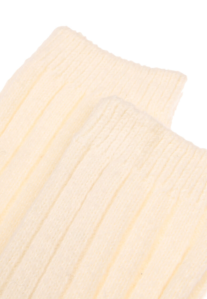 Womens Oatmeal Chenille Slouch Socks