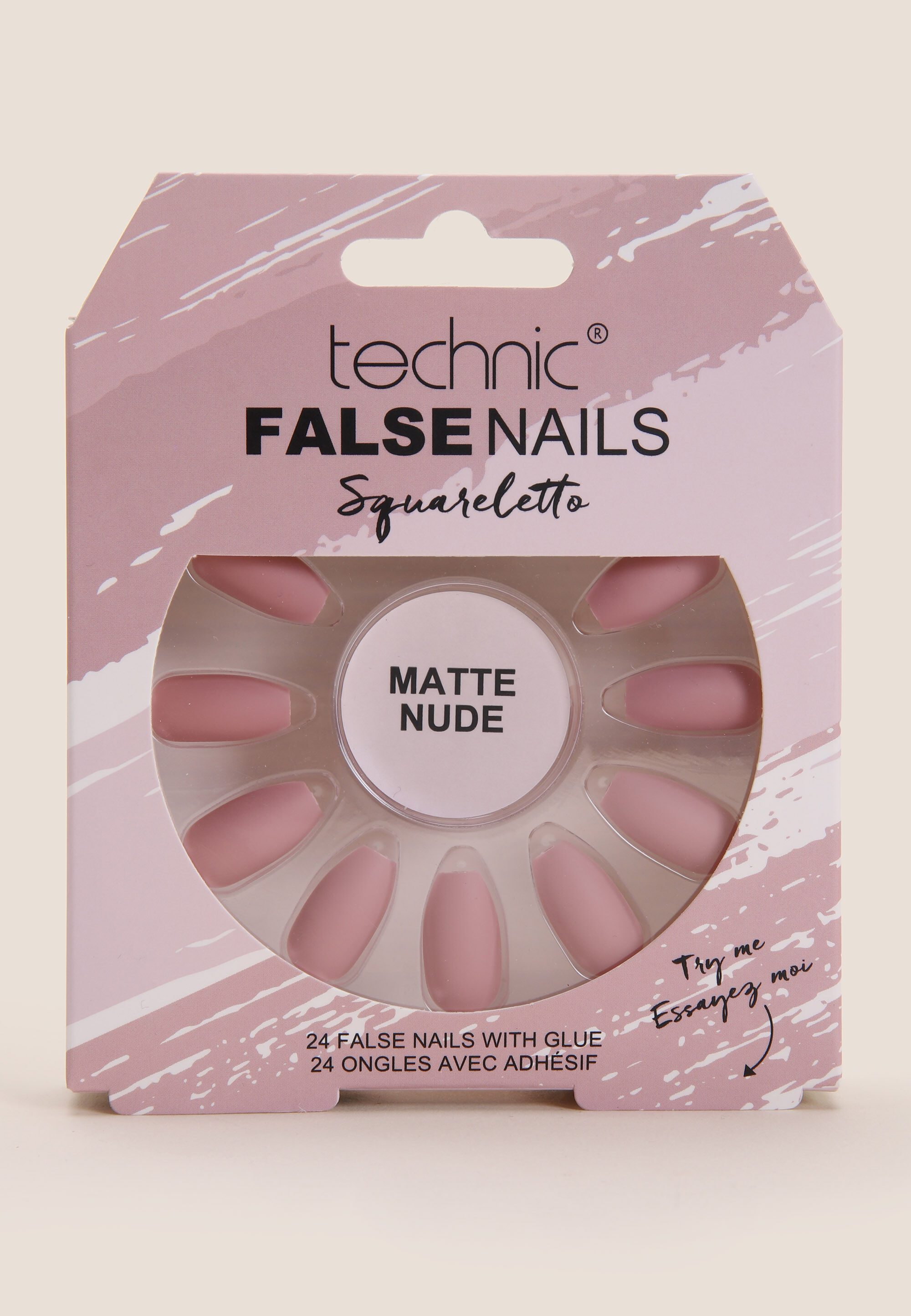 Womens Technic Squareletto False Nails