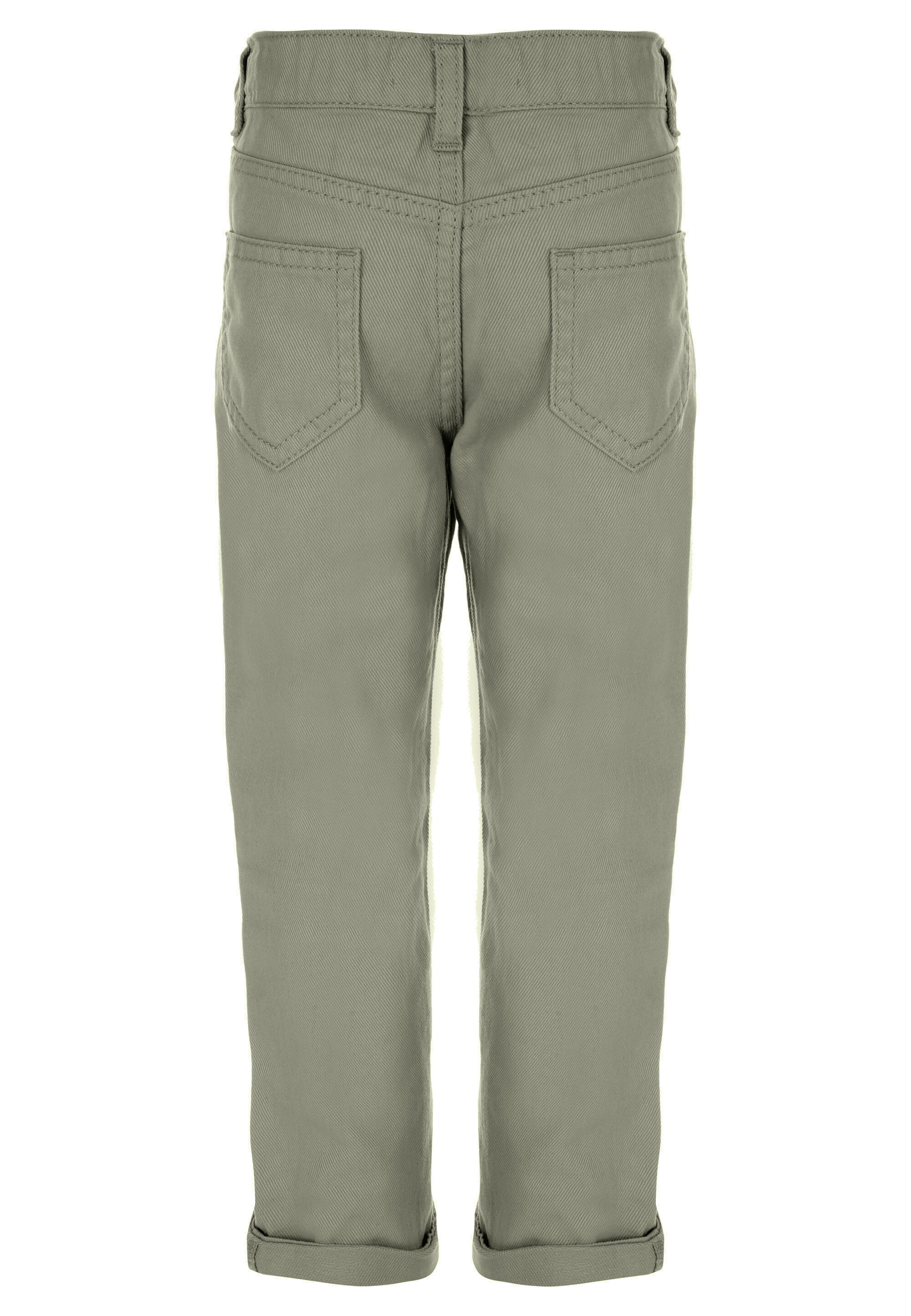 Younger Boys Khaki Twill Tapered Trousers
