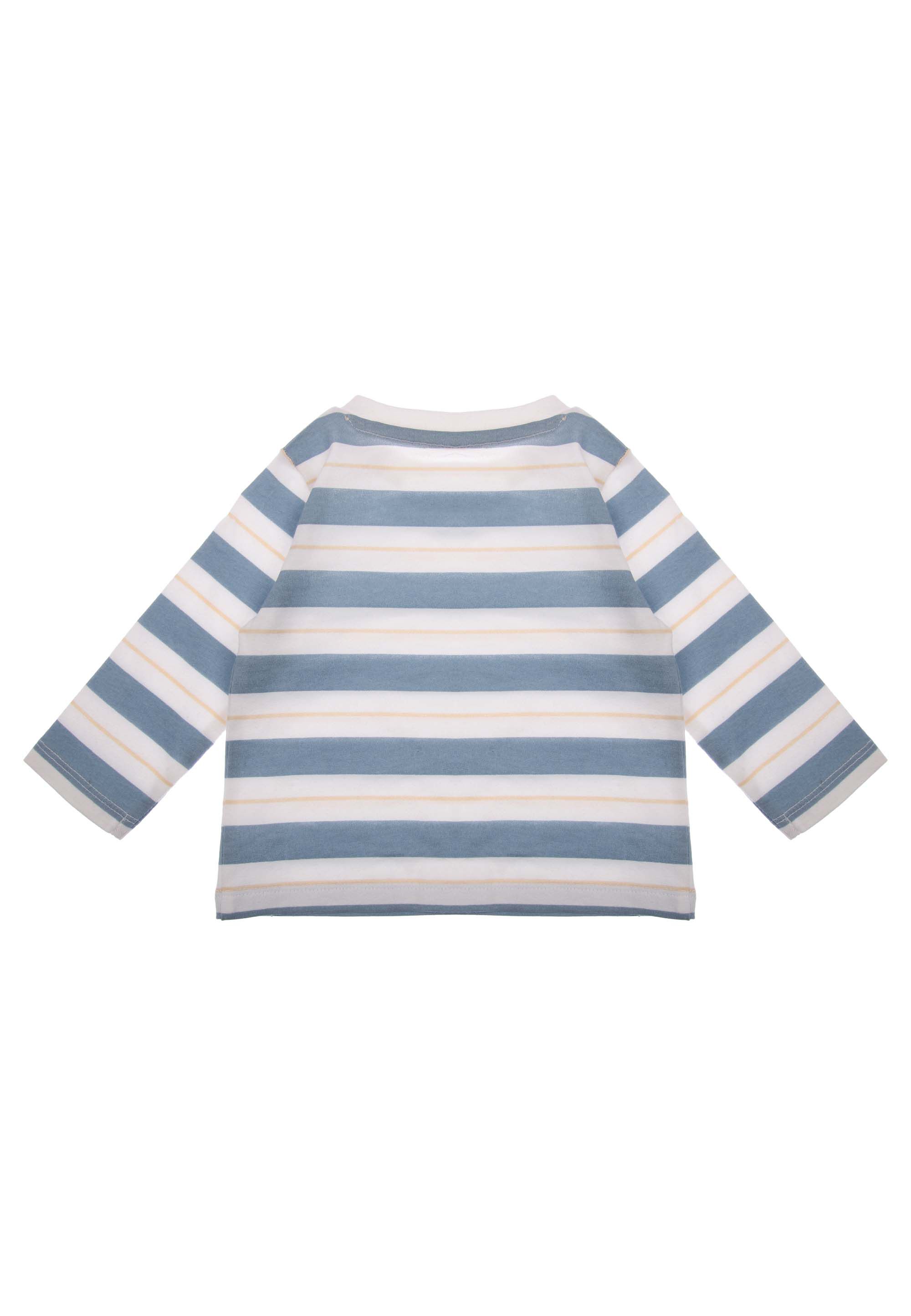 Baby Boys Blue Stripe T-Shirt and Trousers Set