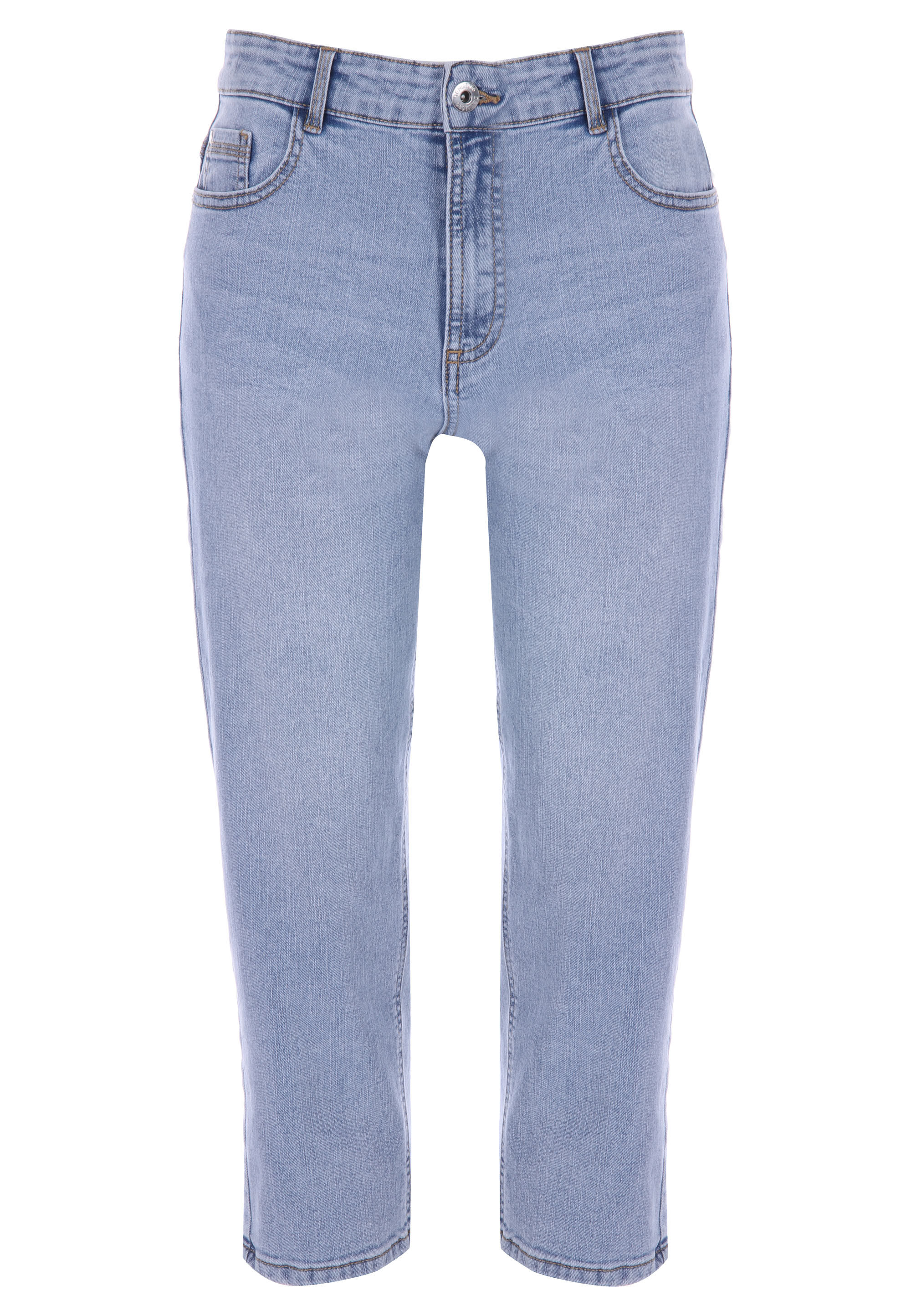 Womens Light Blue Alexa Shaper Crop Jeans