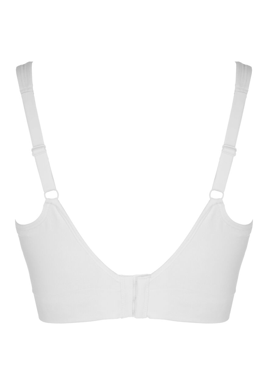 Womens White DD+ Non Wired Bra