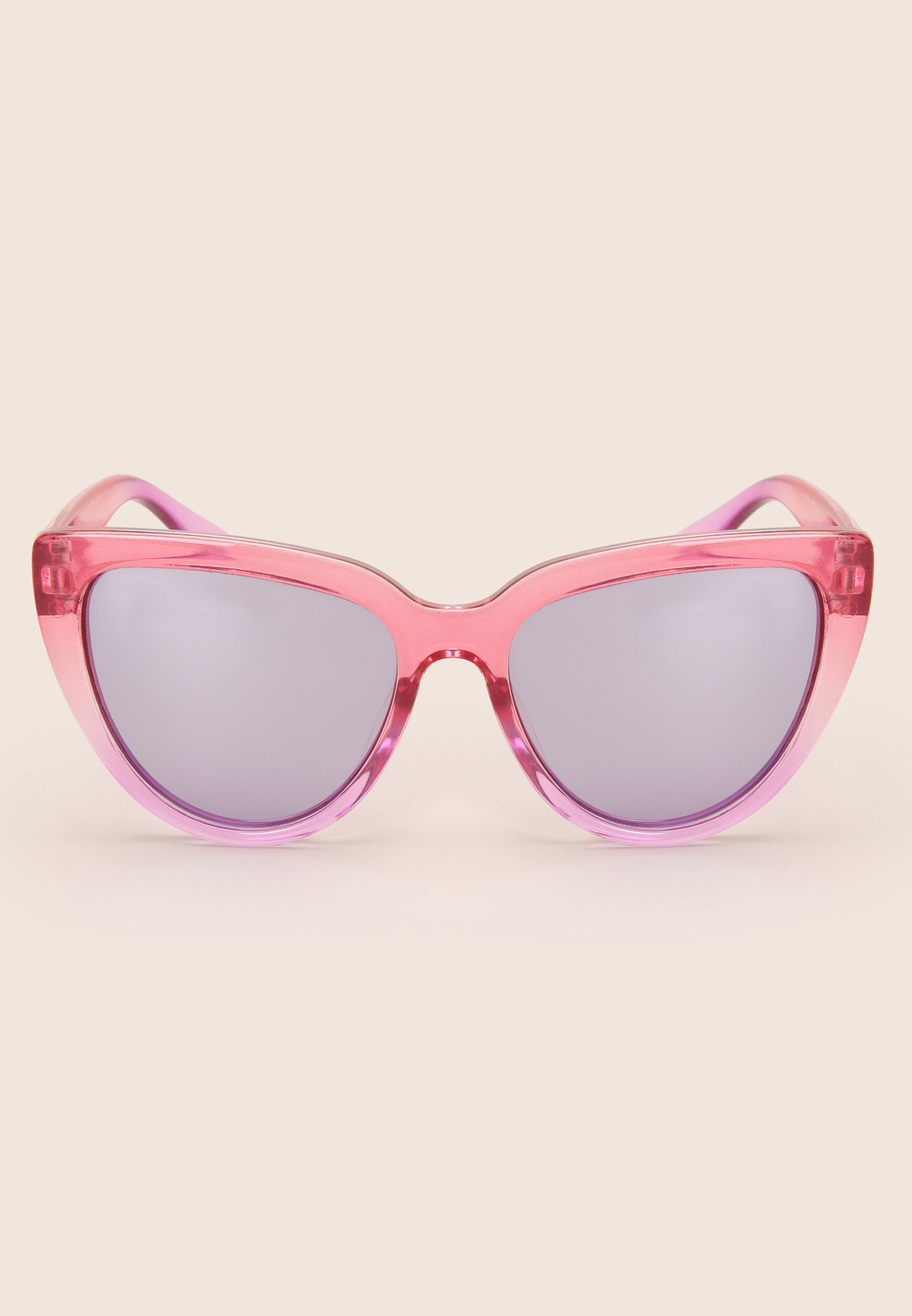 Girls Pink Clear Cat Eye Sunglasses