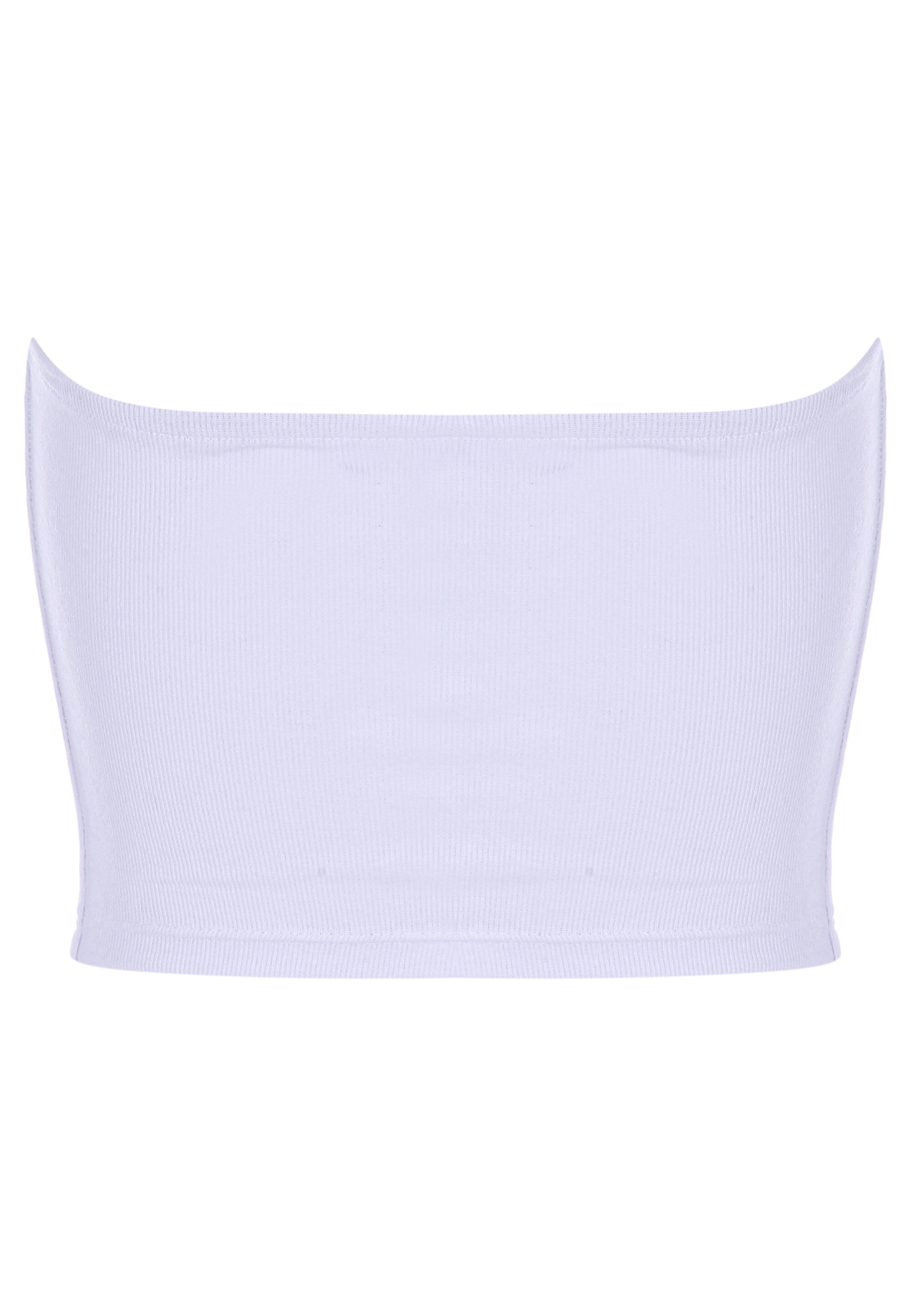 Older Girls White Snake Bandeau Top