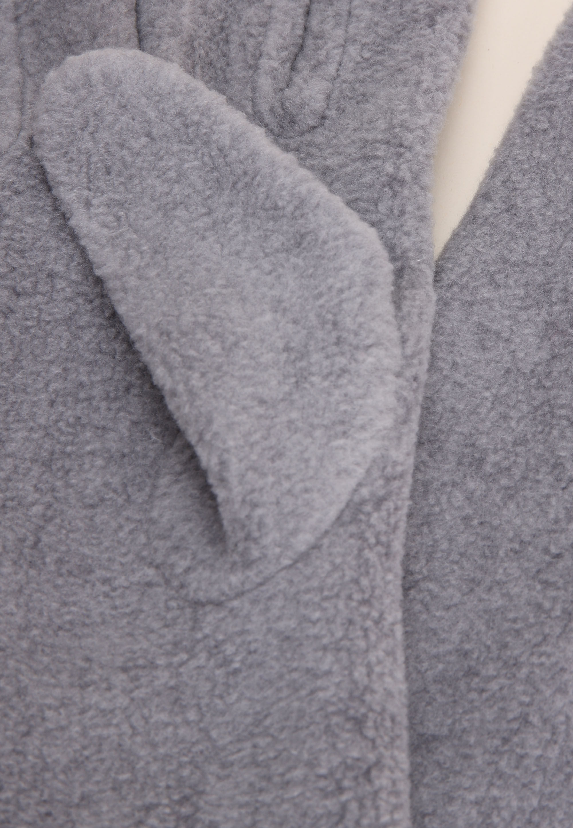 Womens Grey Fleece Gloves