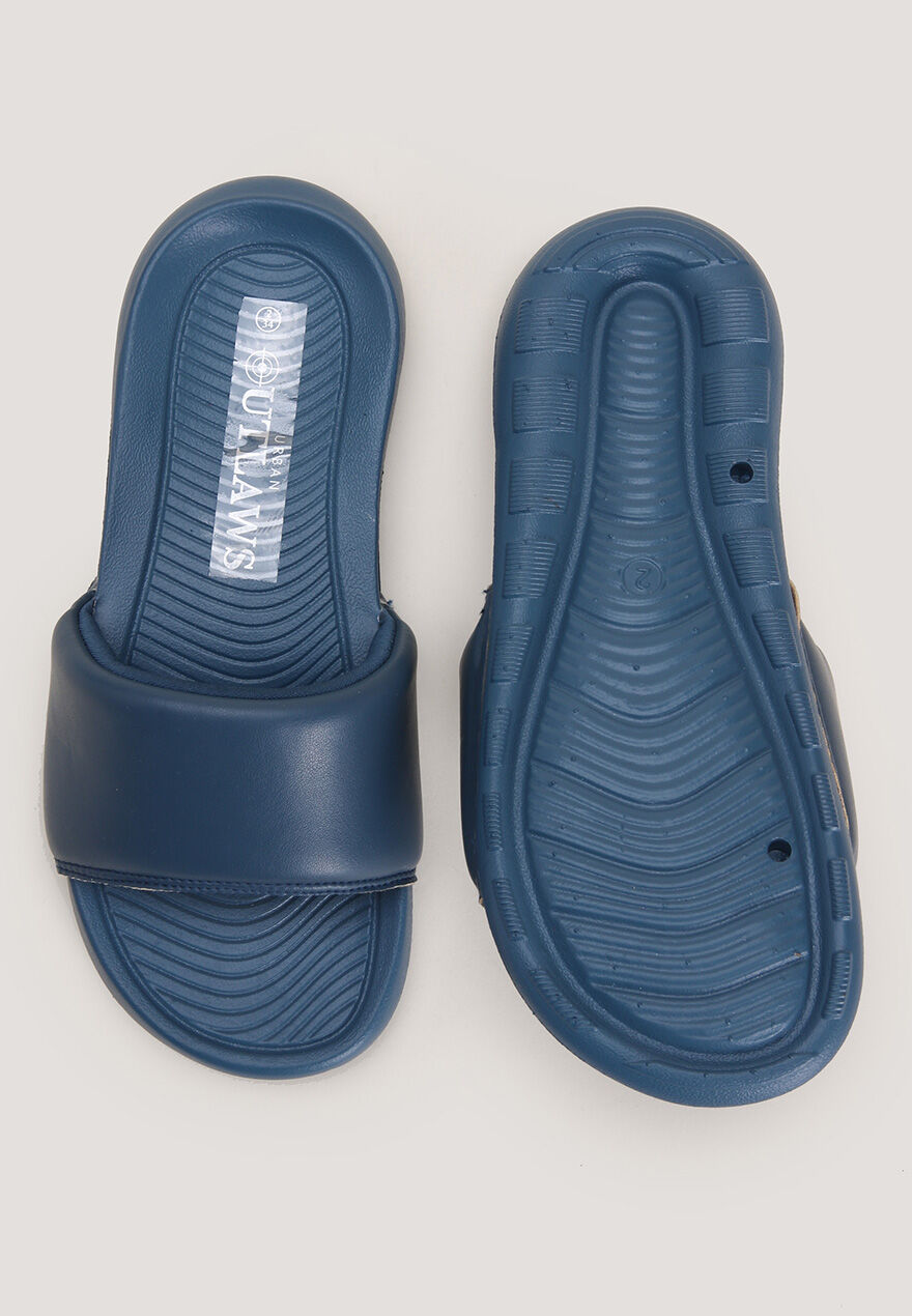 Older Boys Blue Sporty Sliders