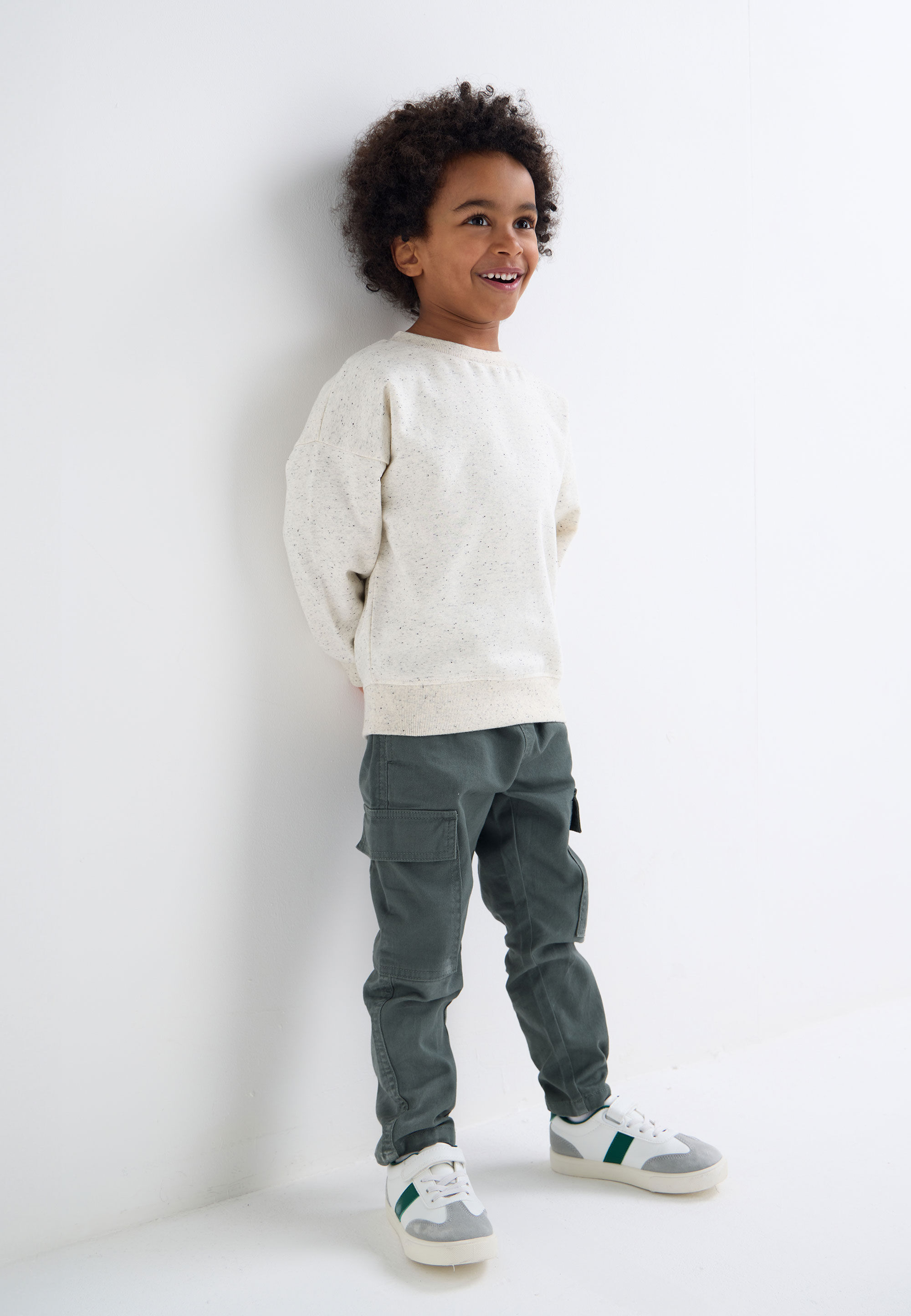 Younger Boys Ecru Neppy Sweatshirt
