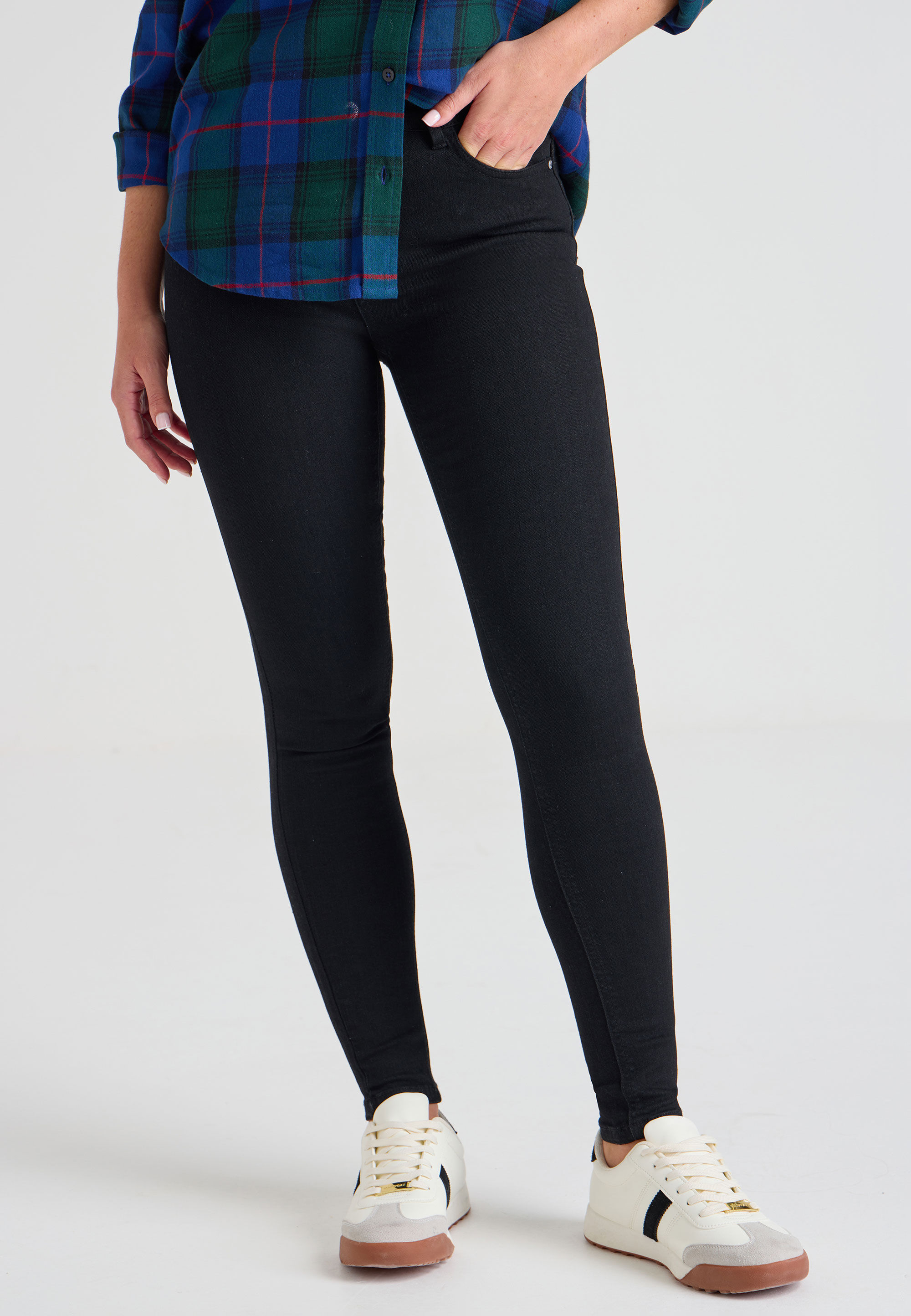 Womens Black Alexa Shaper Skinny Jeans