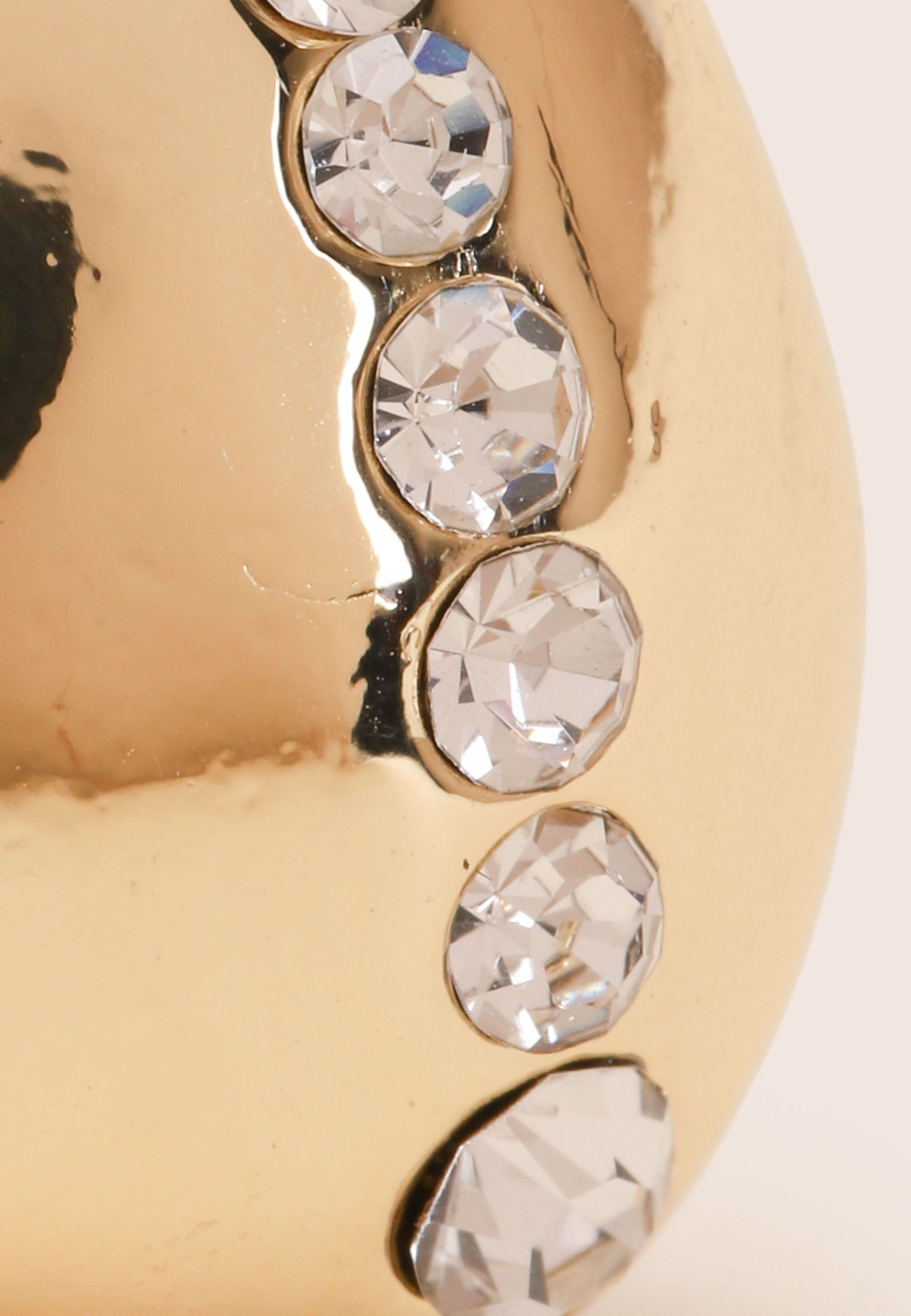 Womens Gold Teardrop Stud Earrings