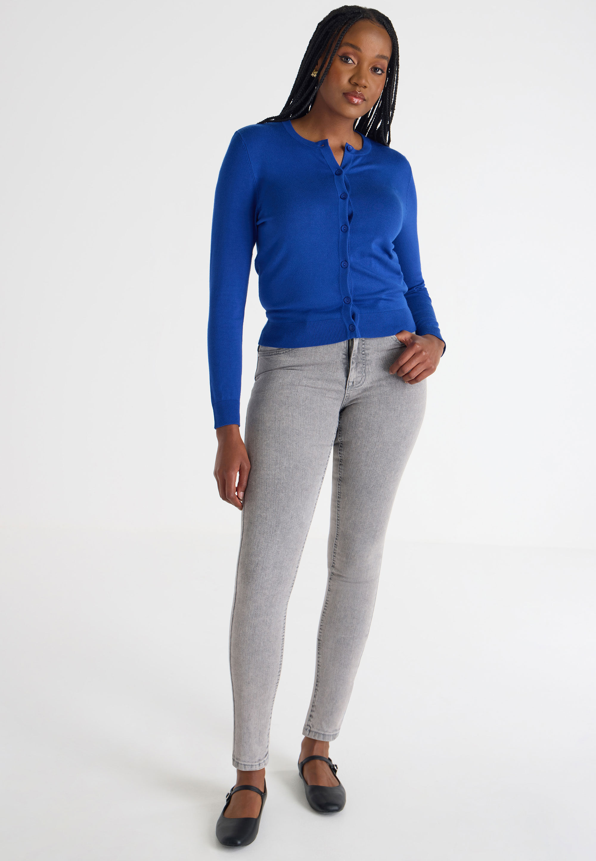 Womens Light Grey Alexa Shaper Skinny Jeans