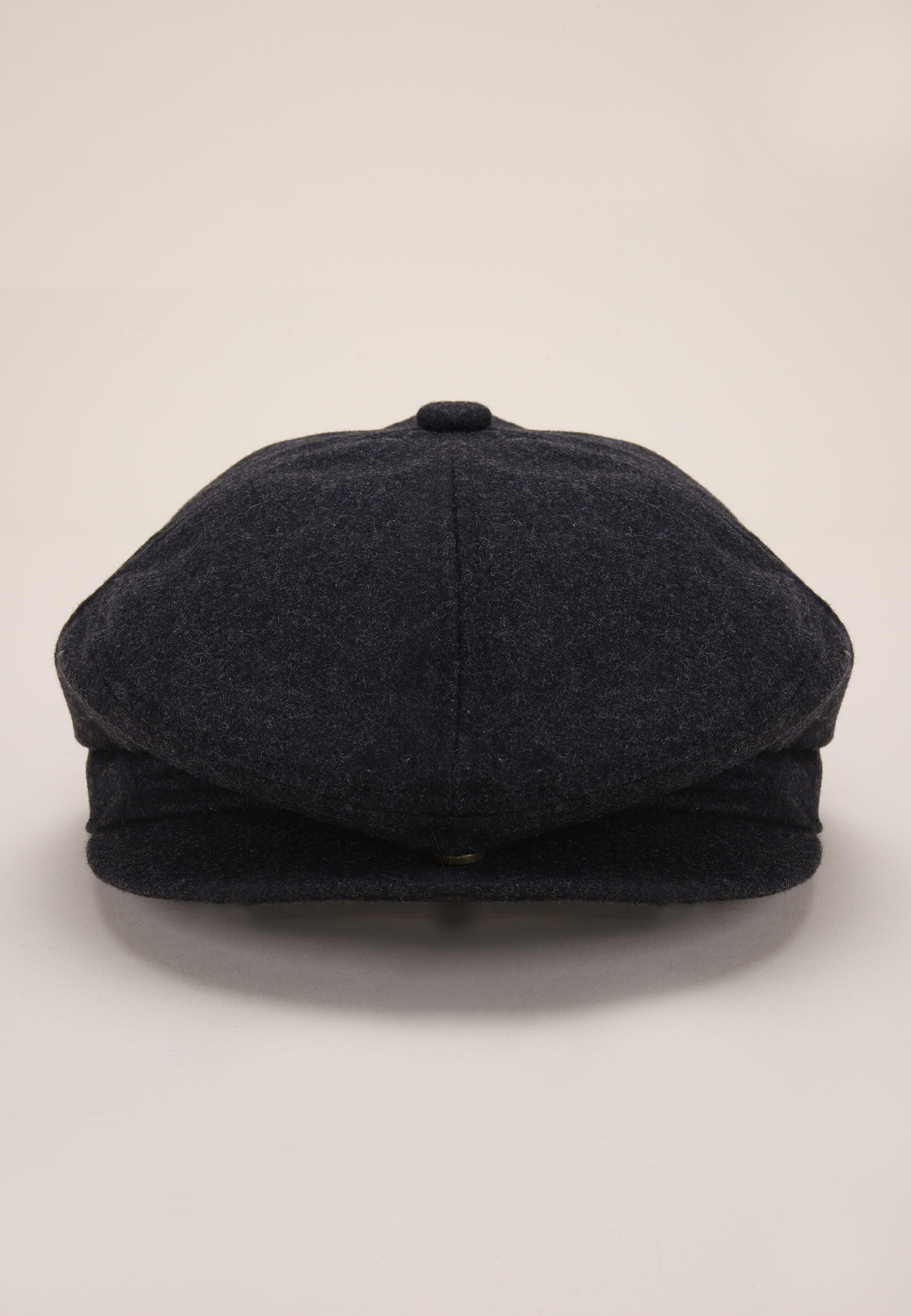 Mens Grey Plain Newsboy Flat Cap