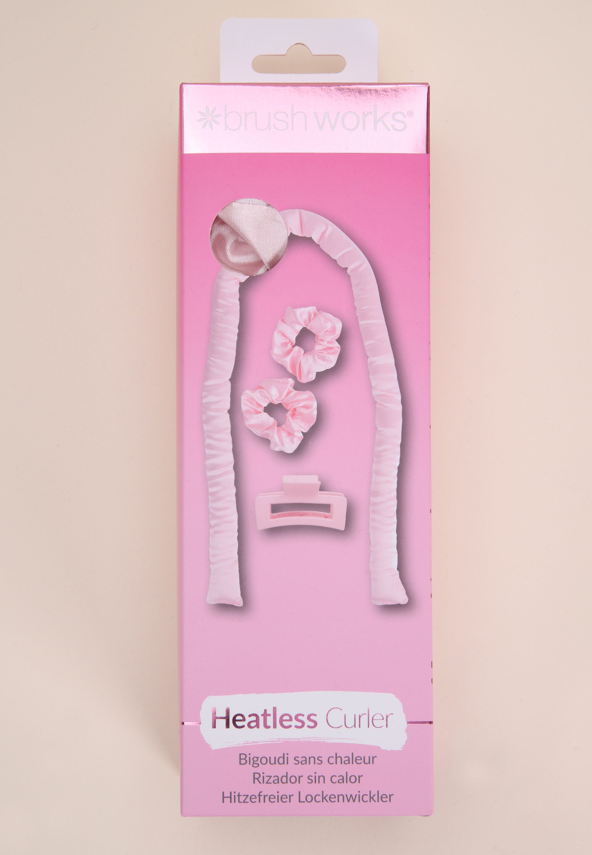 Womens Pink Heatless Curler Set