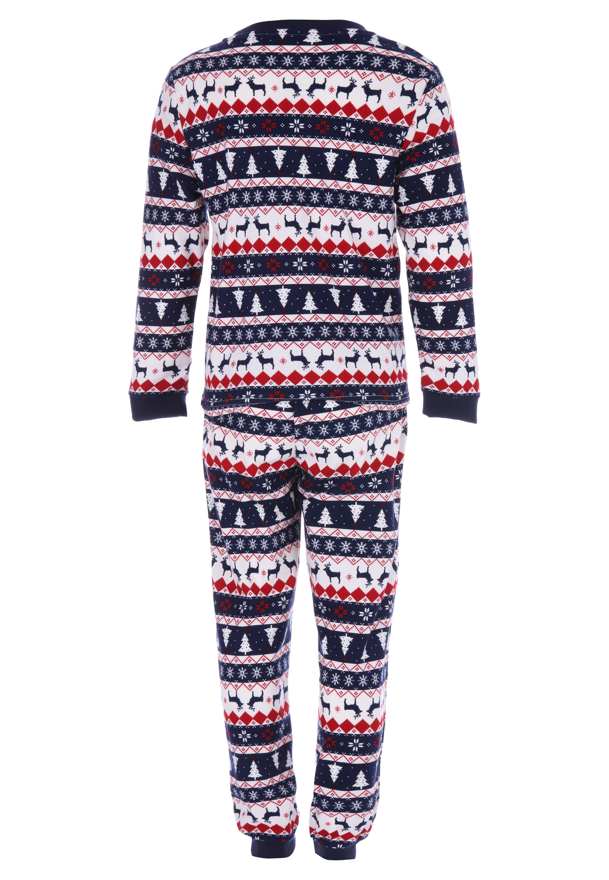 Boys Blue Fair Isle Christmas Family Pyjama Set