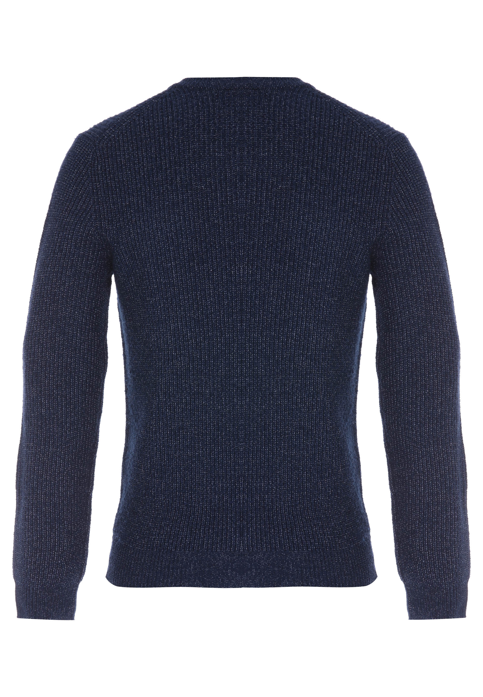 Mens Navy Plain Knitted Jumper