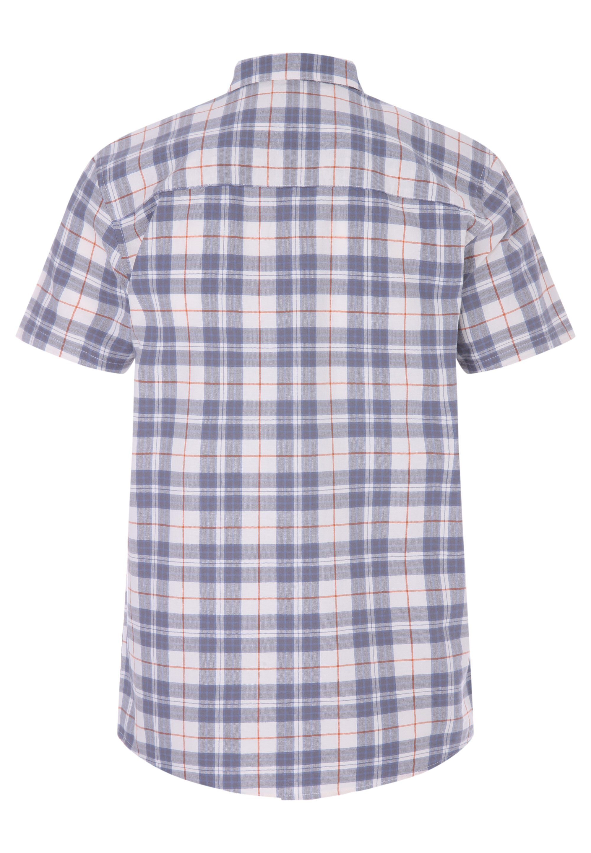 Mens Grey Oxford Check Shirt
