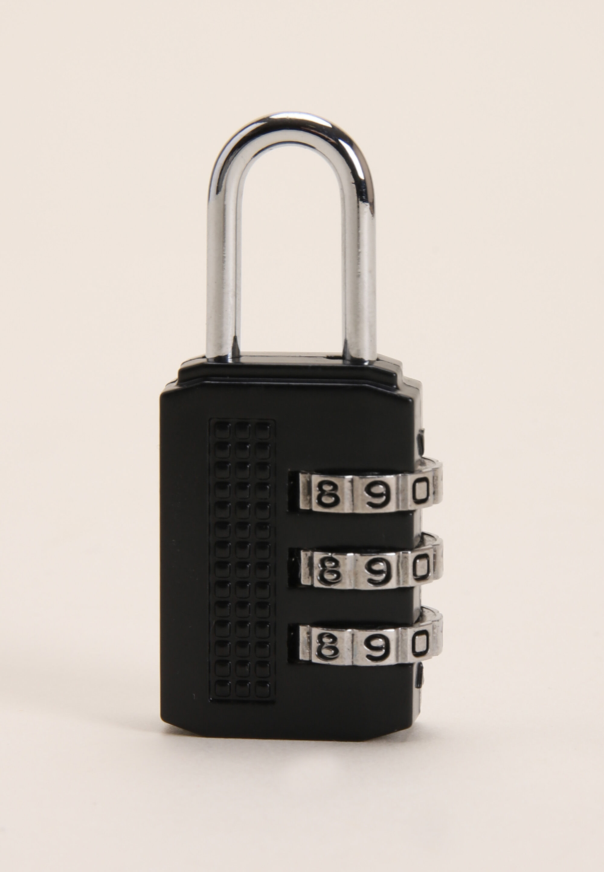 Womens Black Travel Combination Padlock