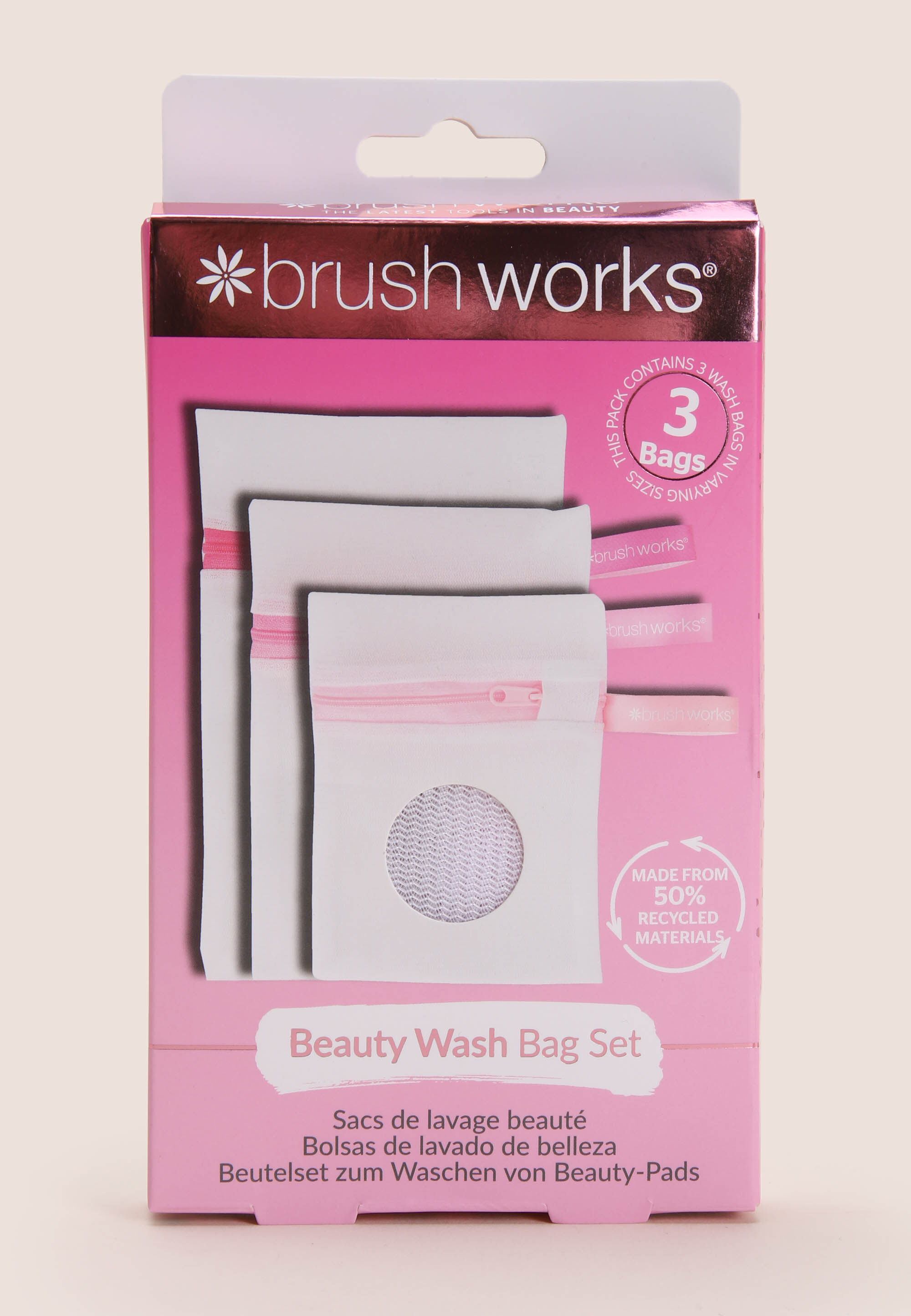 Womens 3pk Beauty Wash Bag Set