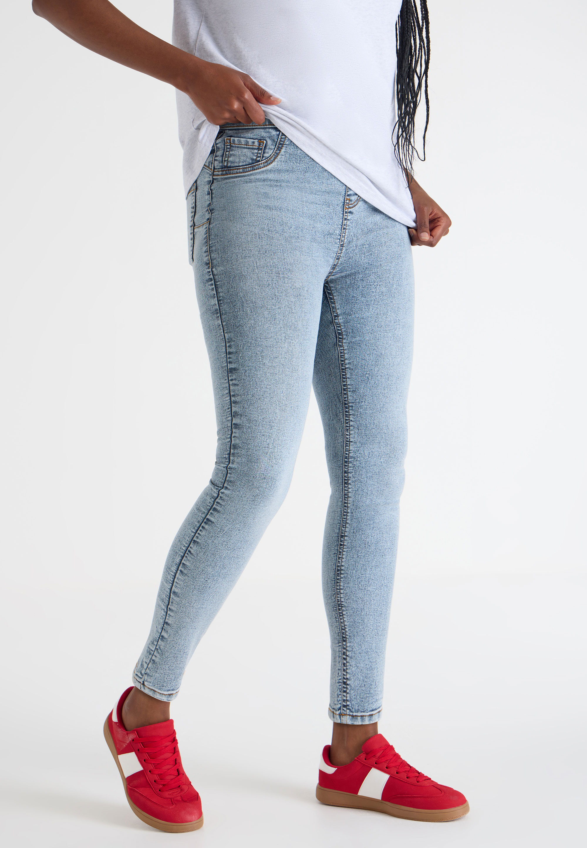 Womens Light Blue Kate Shaper Jeggings