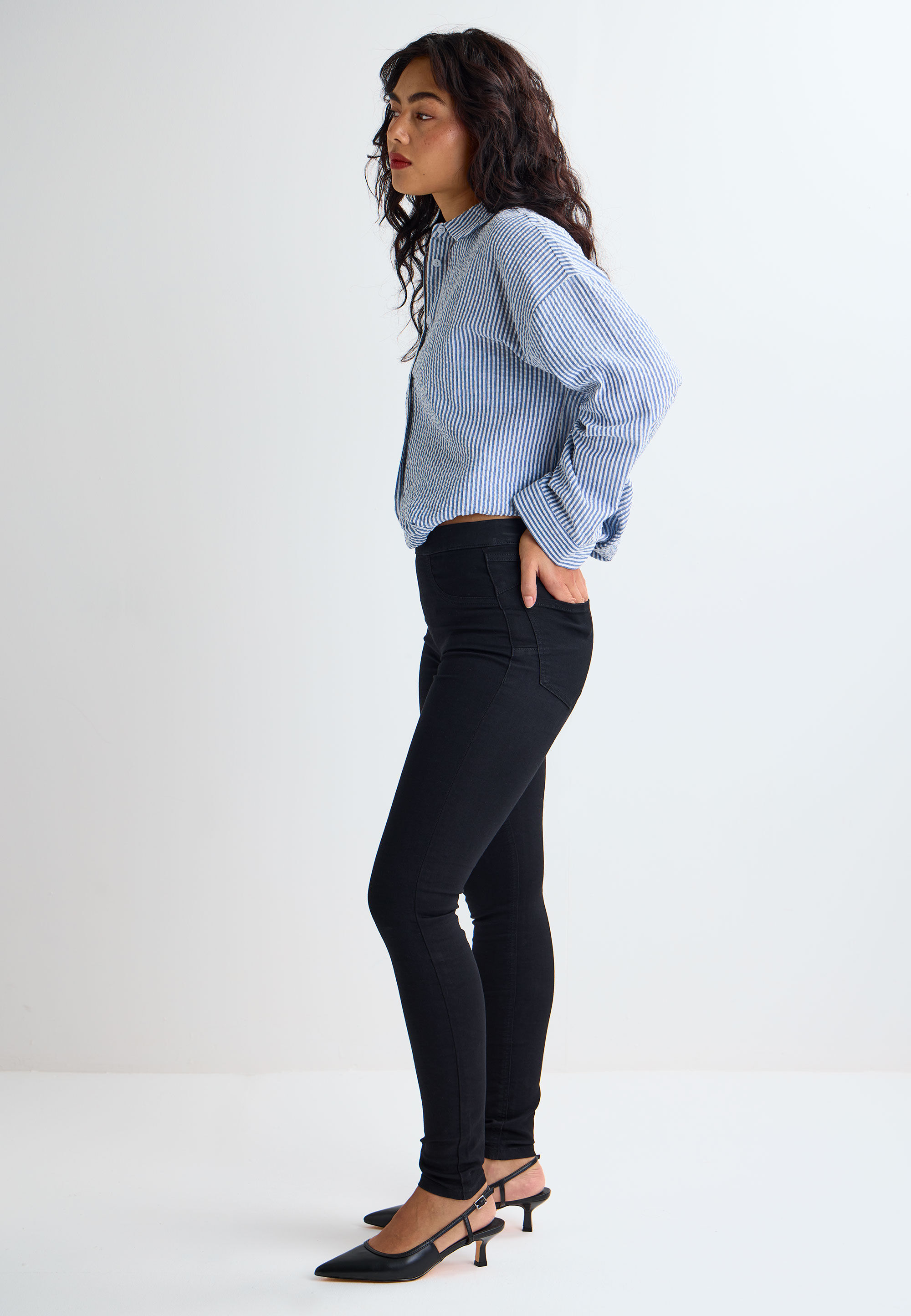 Womens Black Kate Shaper Jeggings