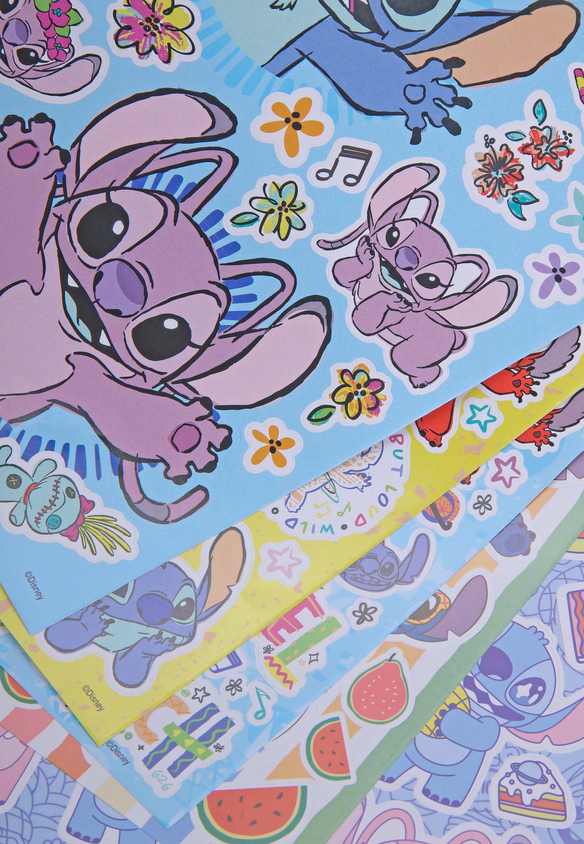 Kids Disney Stitch & Angel Stickers Pack