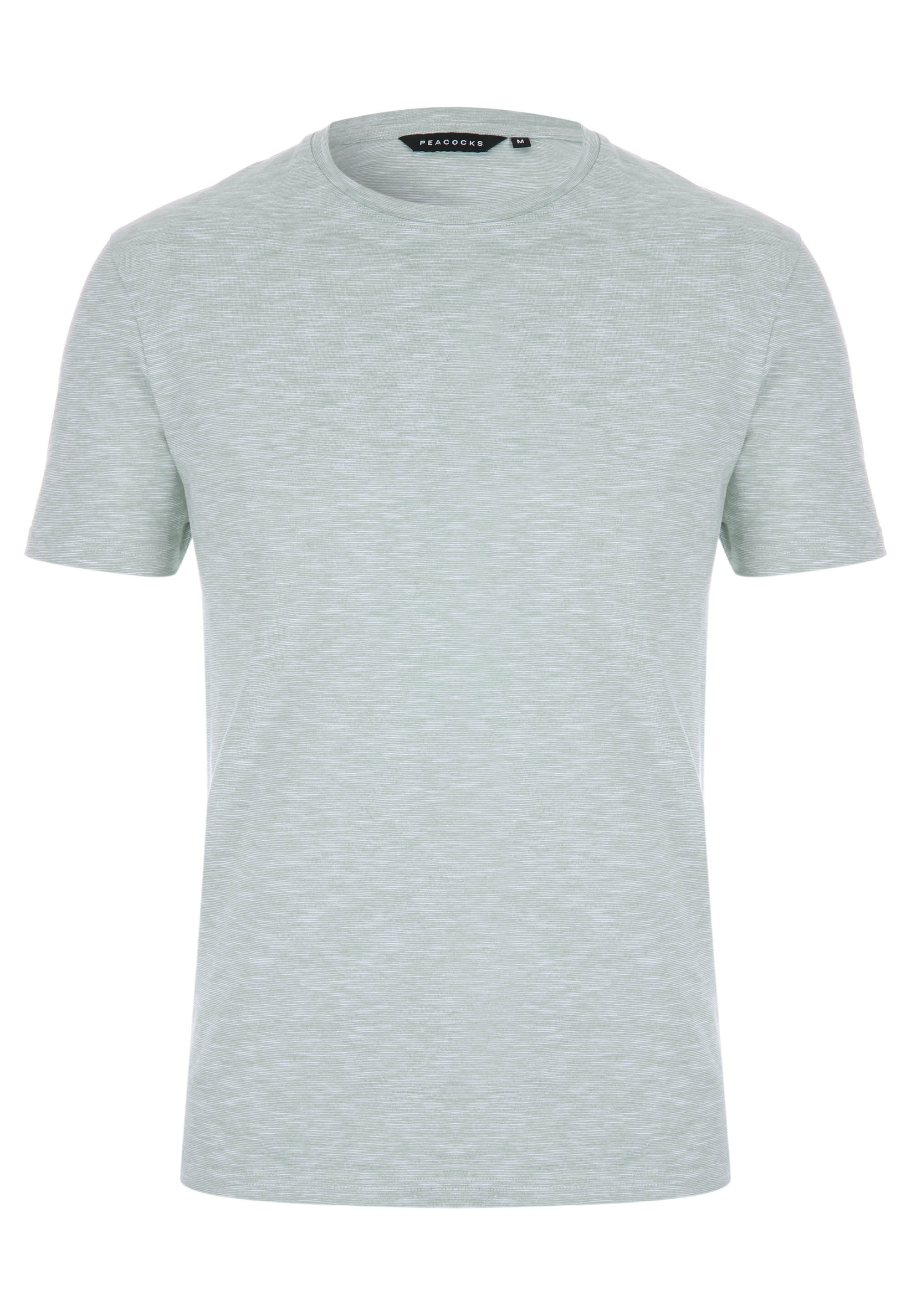 Mens Light Green Textured T-shirt