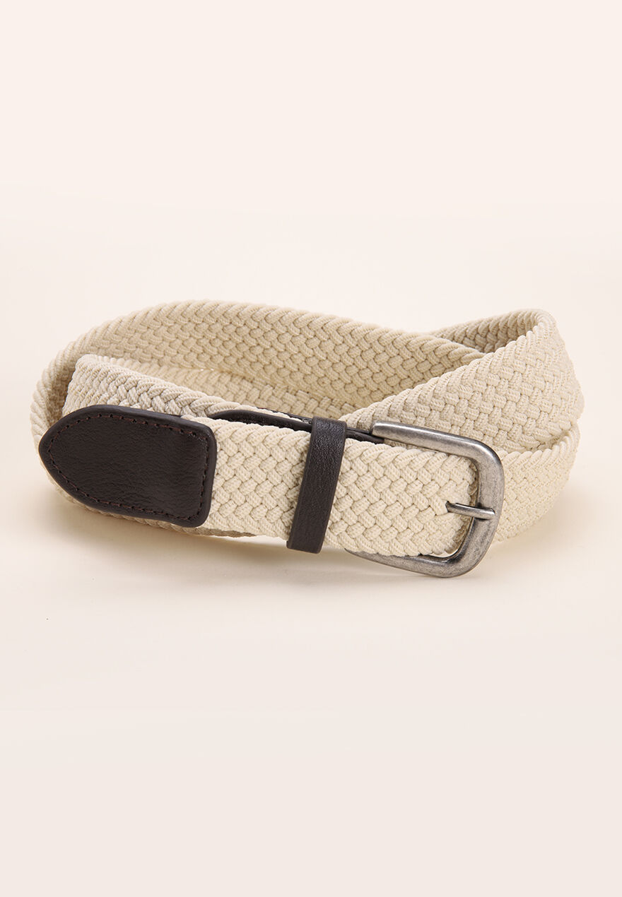 Mens Stone Stretch Plait Belt