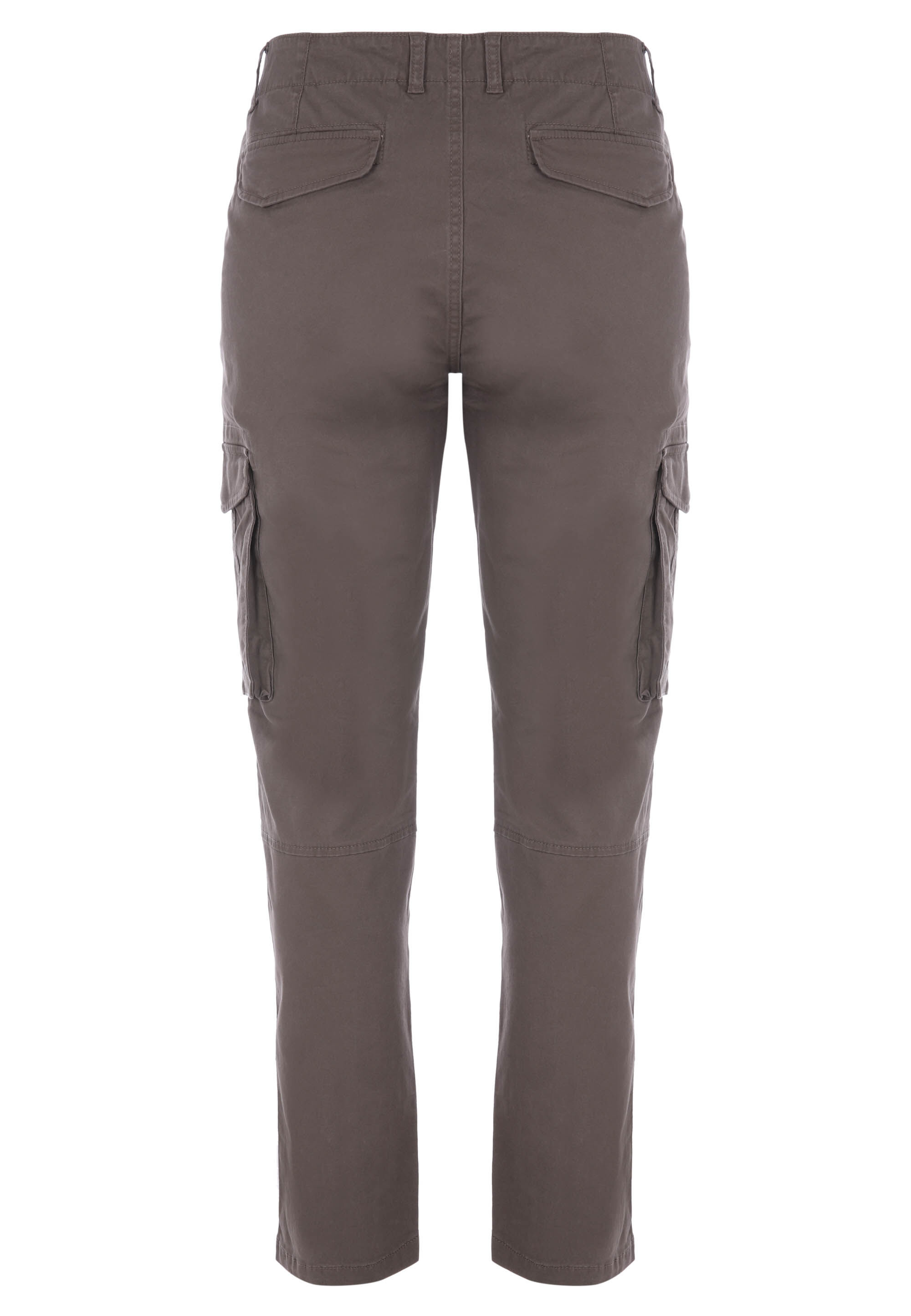 Mens Light Brown Cargo Straight Leg Trousers