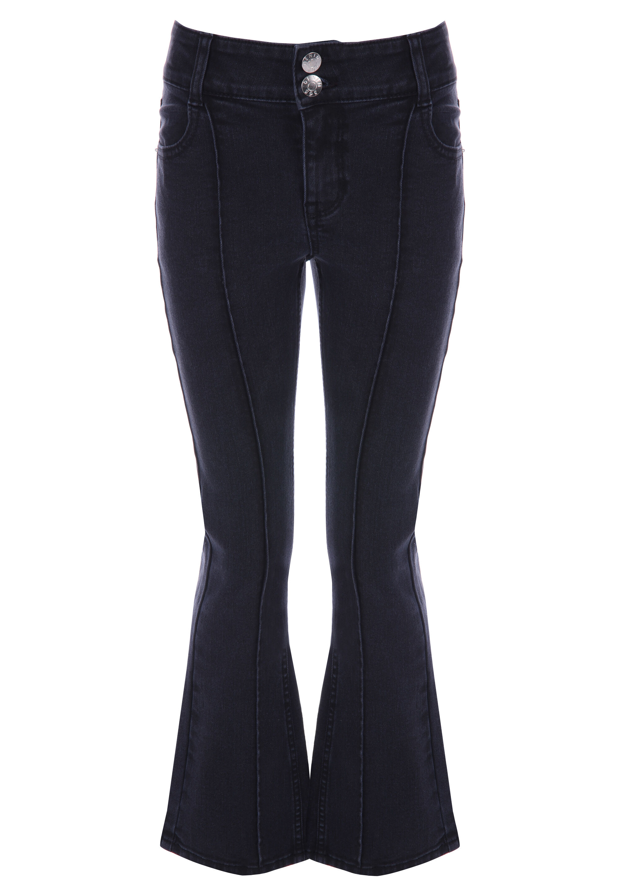 Older Girls Black Bootcut Stretch Jeans