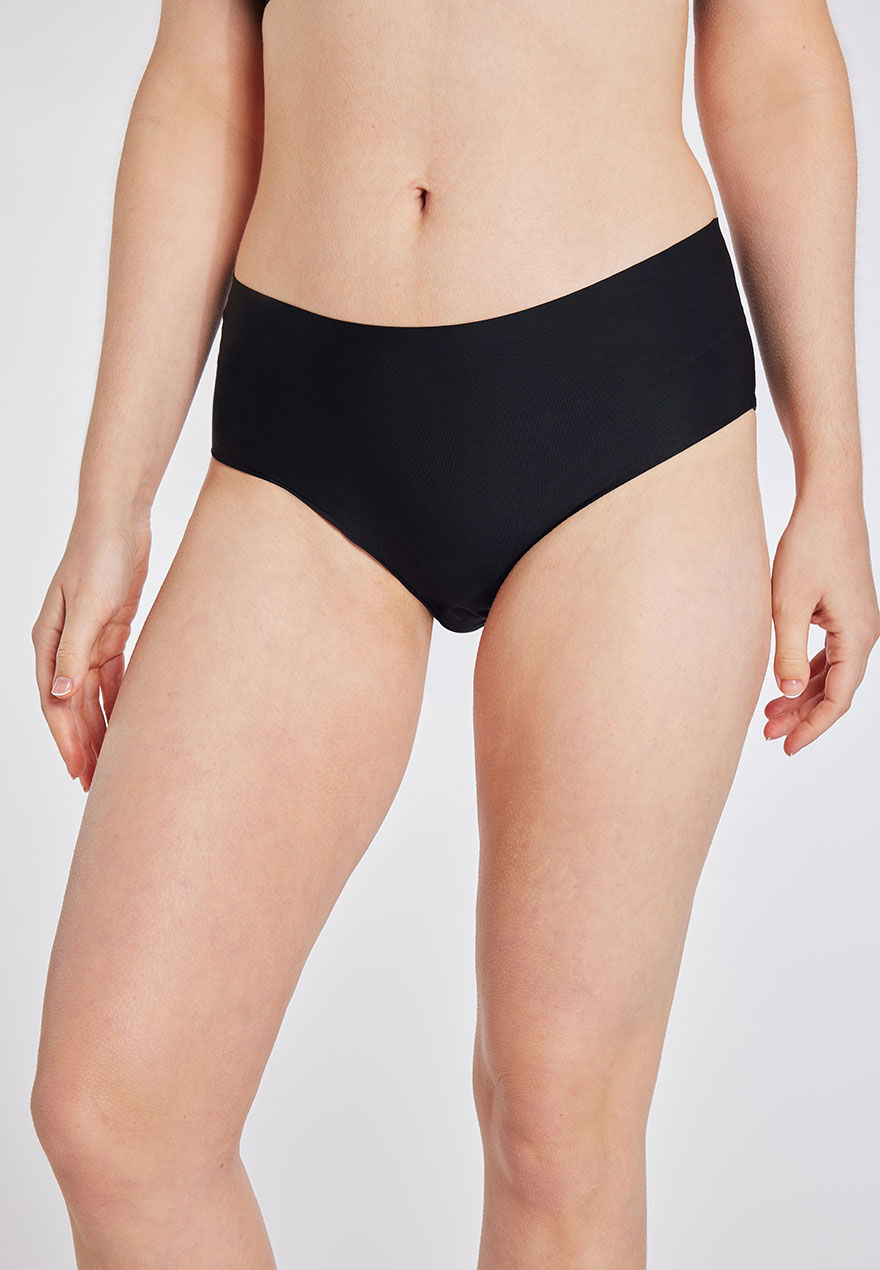 Womens 3pk Black White and Beige Seamless Briefs