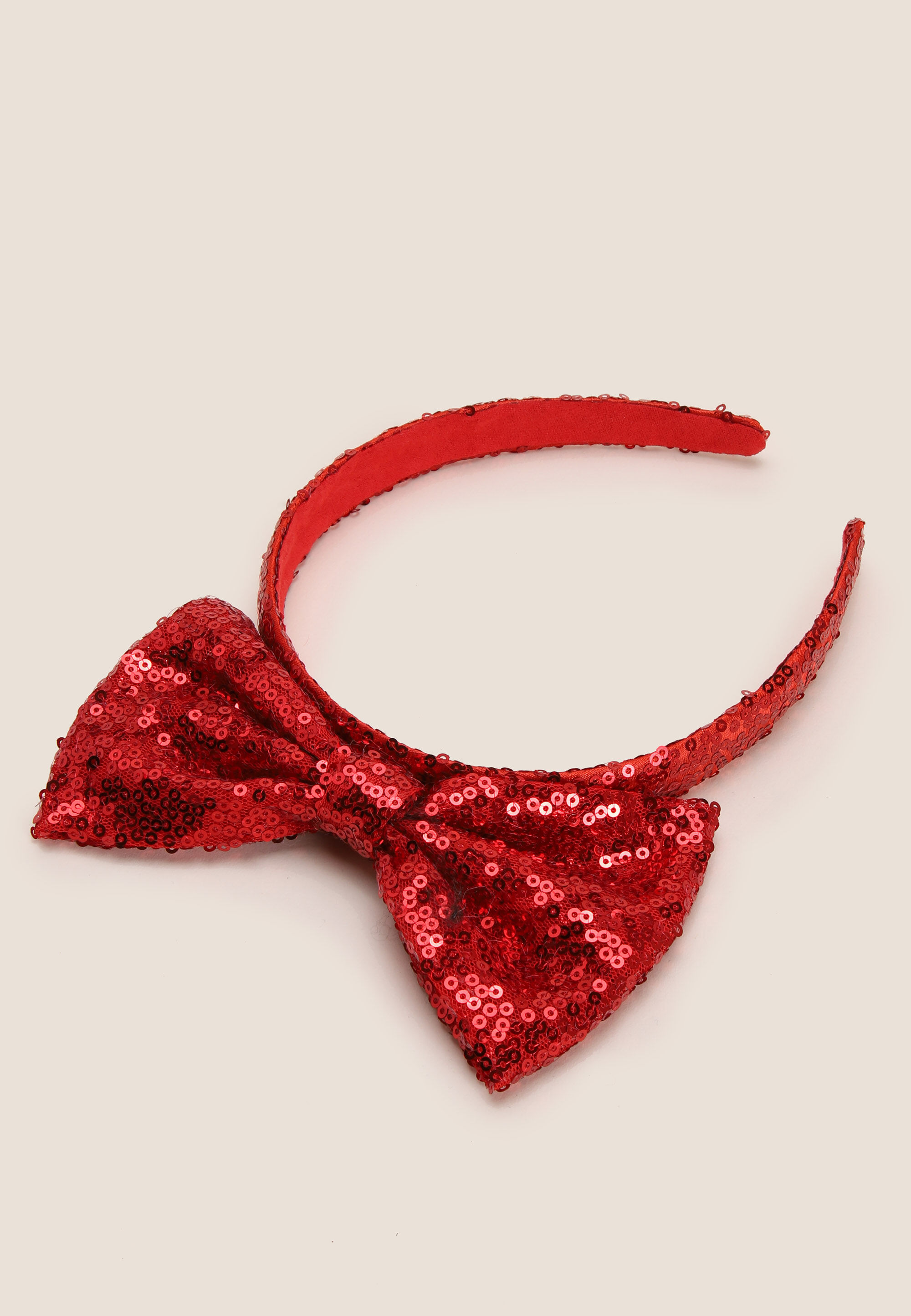 Womens Red Christmas Sequin Headband