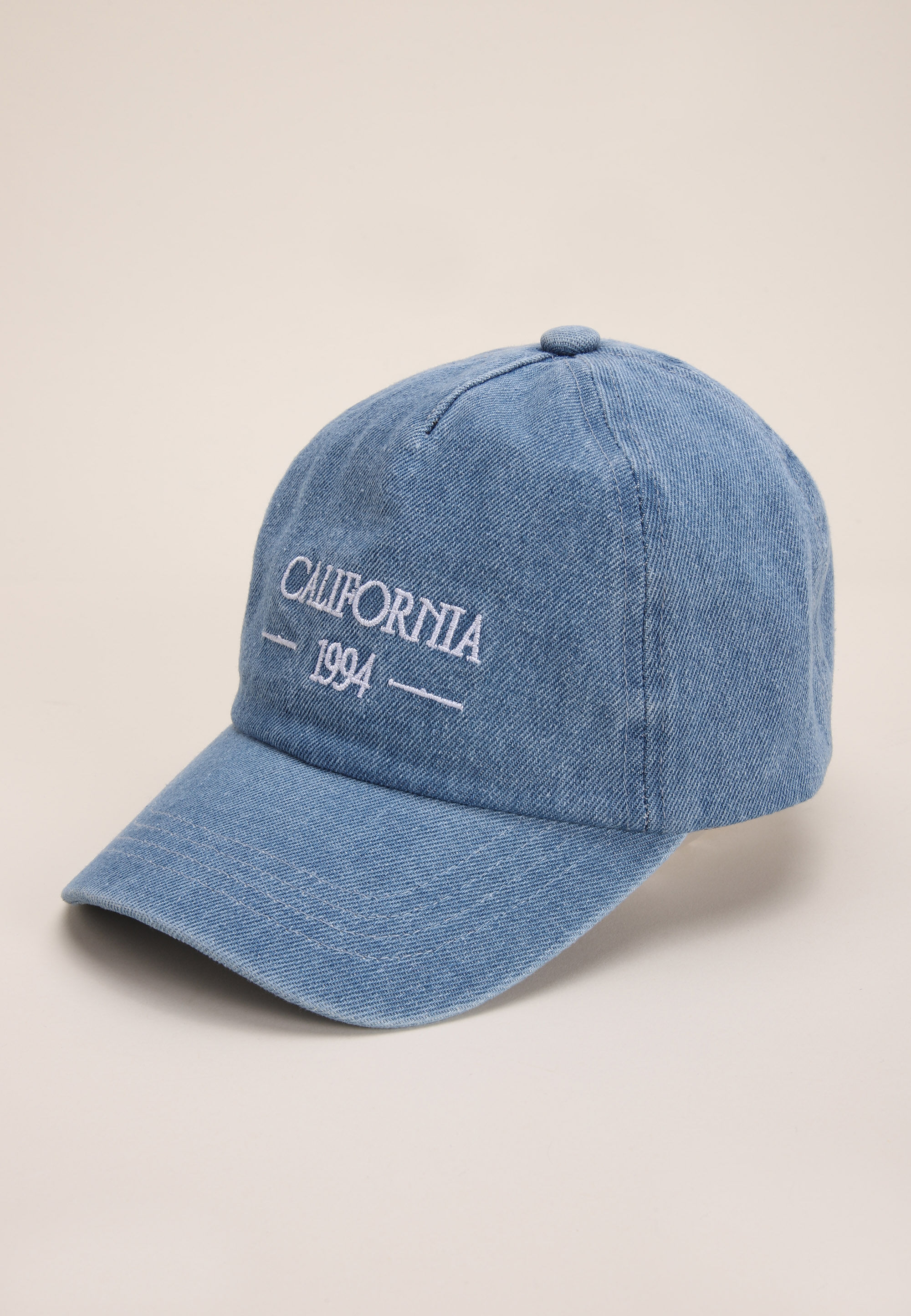 Older Girls Blue Denim California Baseball Hat