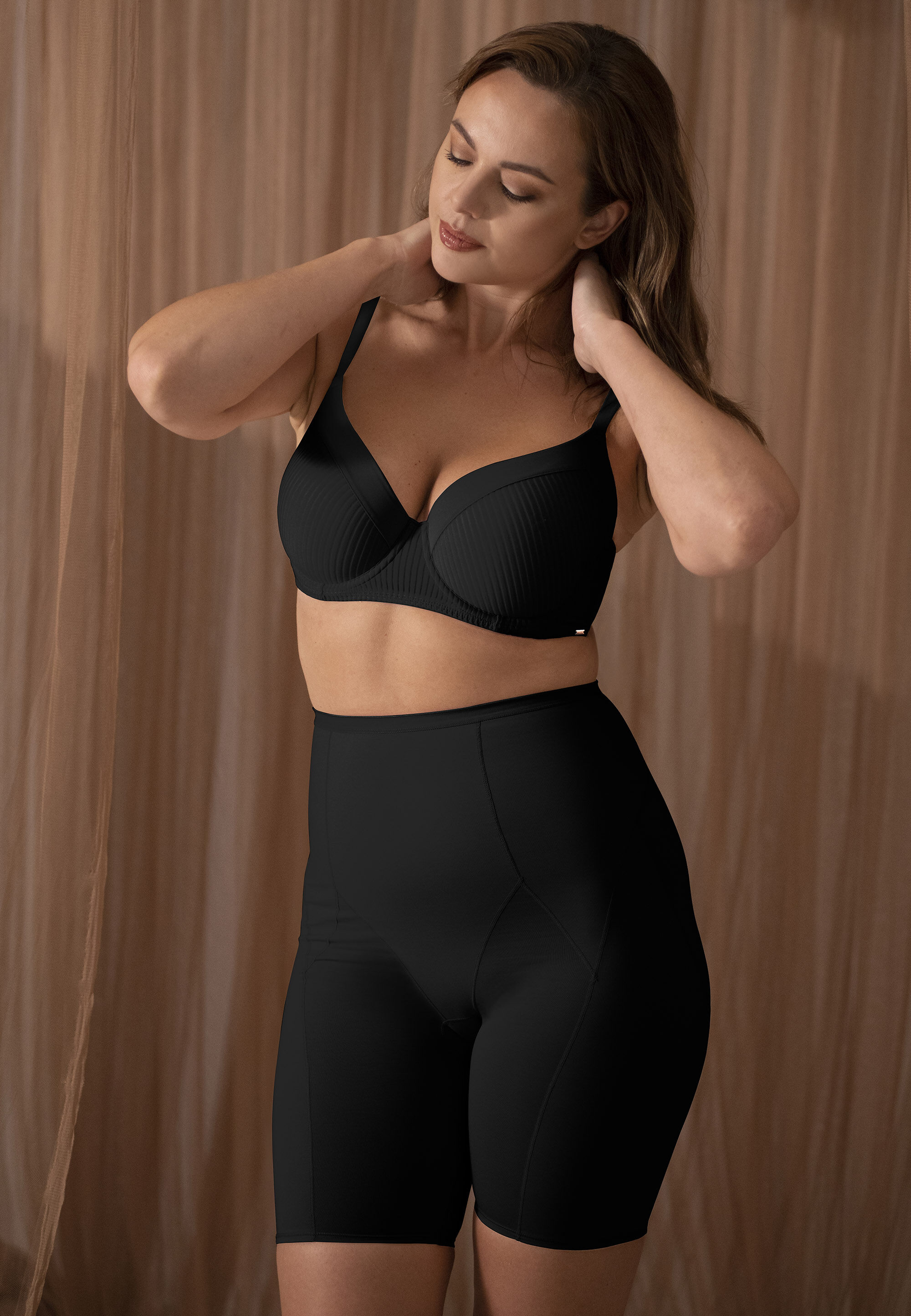 Dorina Womens Black DD Stripe T-Shirt Bra
