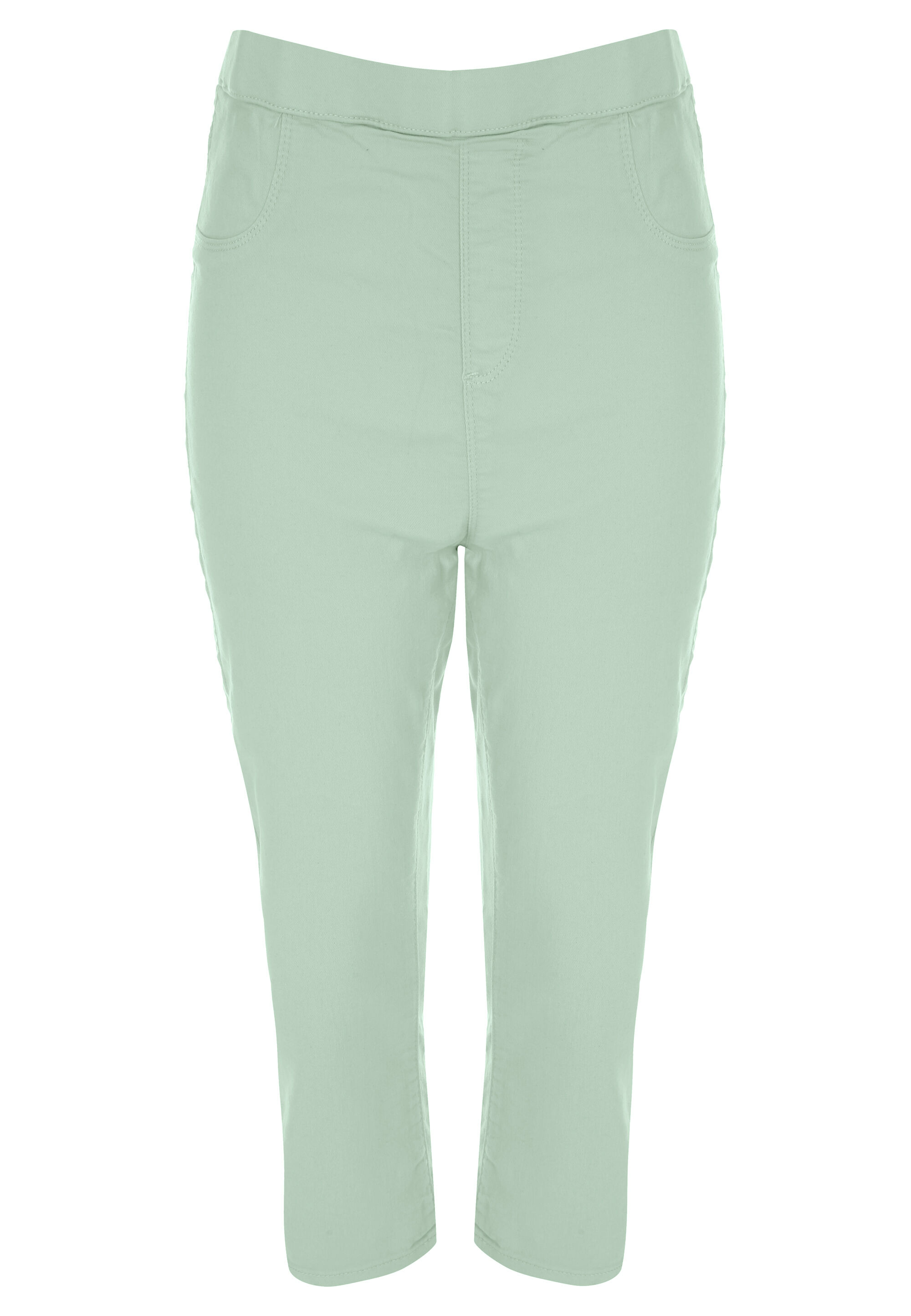 Womens Mint Plain Kate Cropped Jeggings