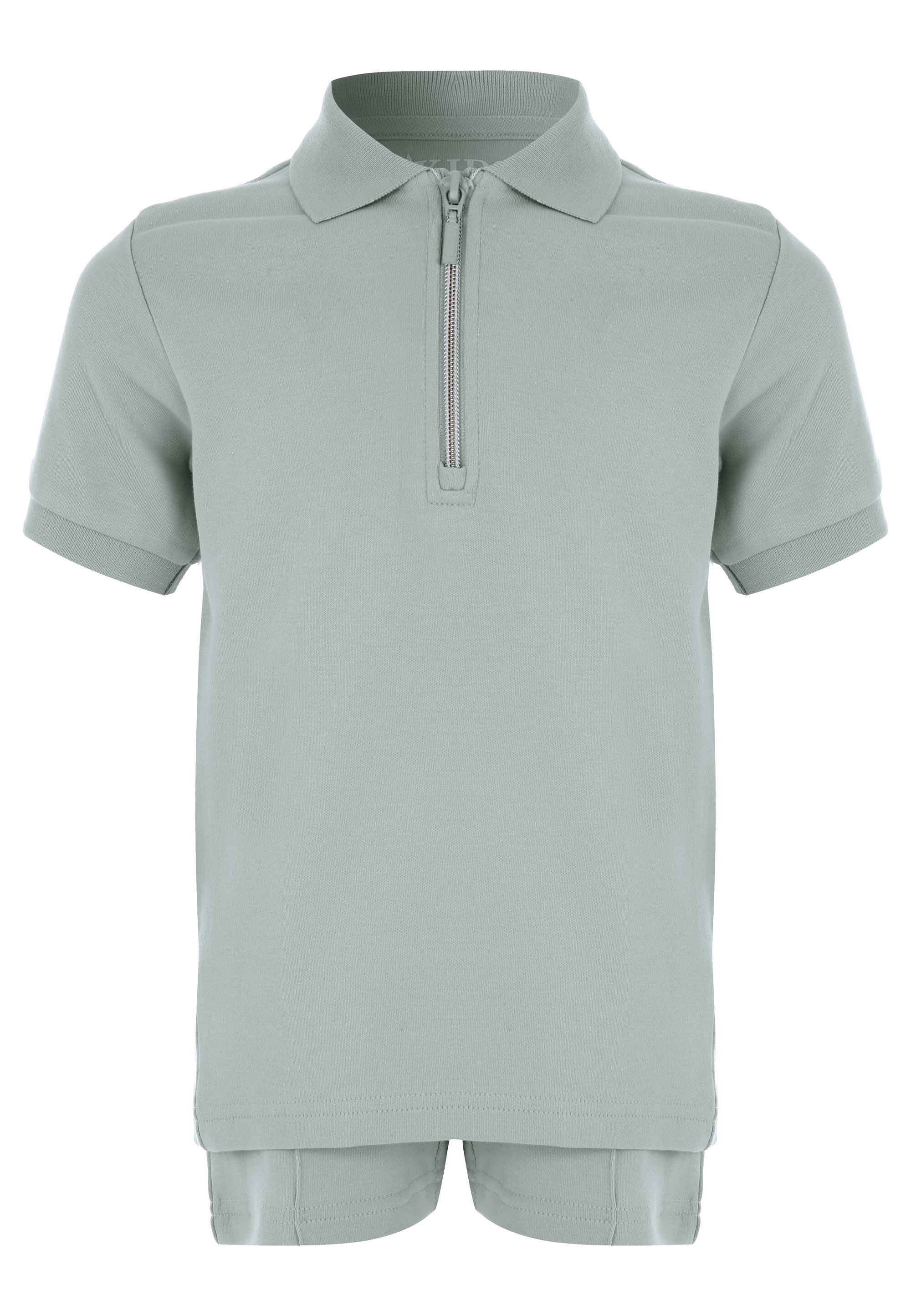 Younger Boys Green Polo Shirt and Short Set