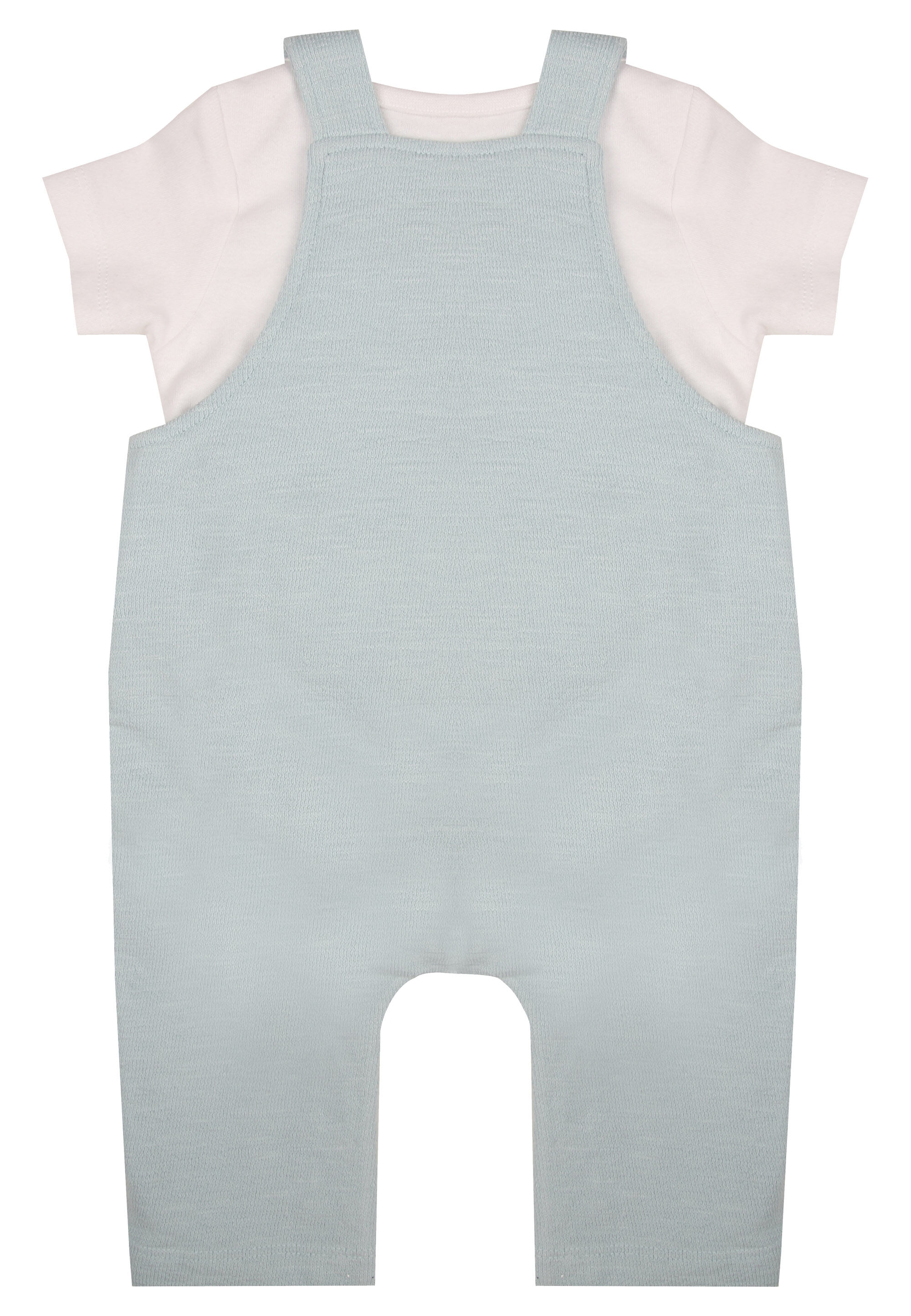Baby Boys Blue Jungle Dungarees Set
