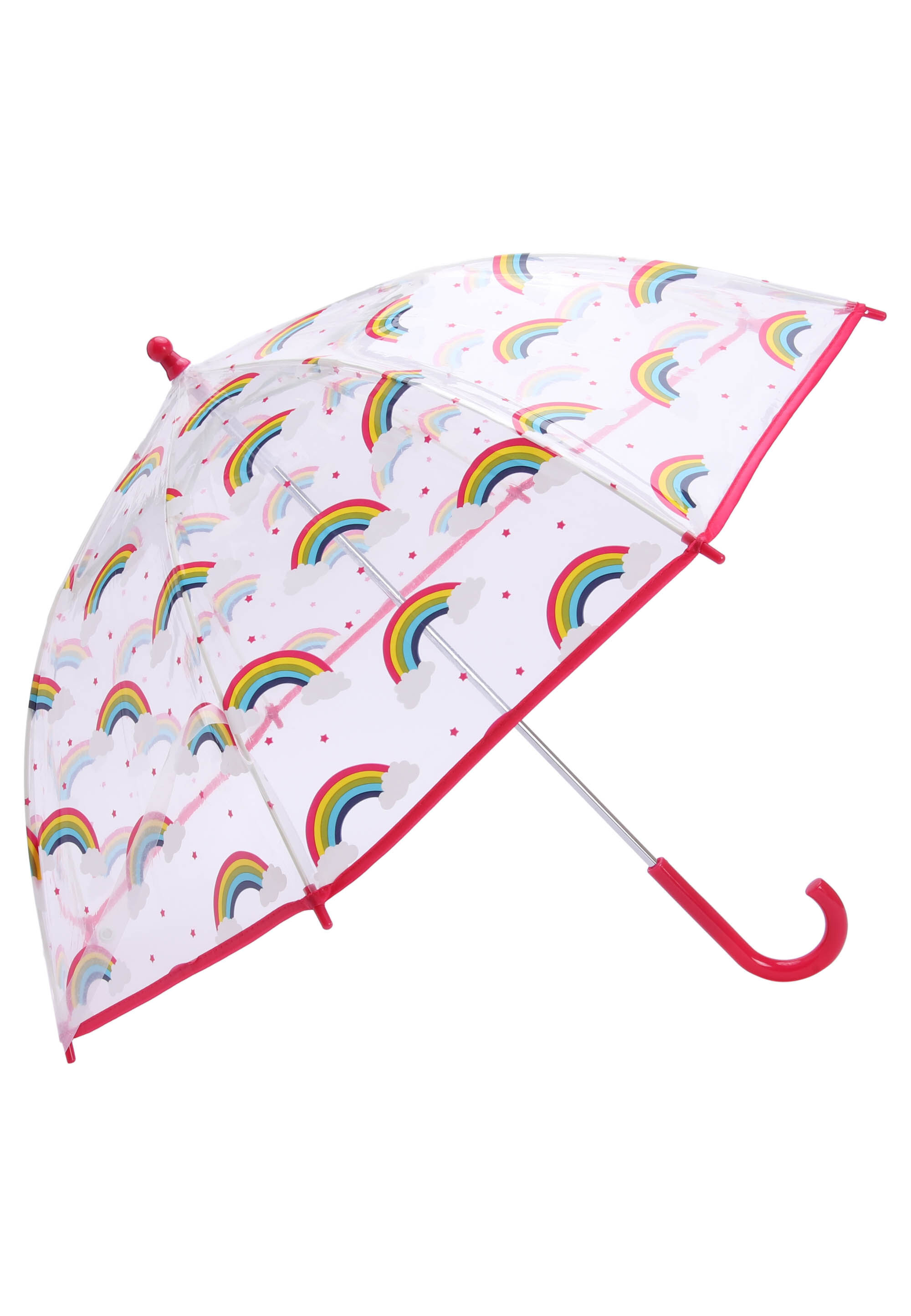 Kids Pink Rainbow Umbrella