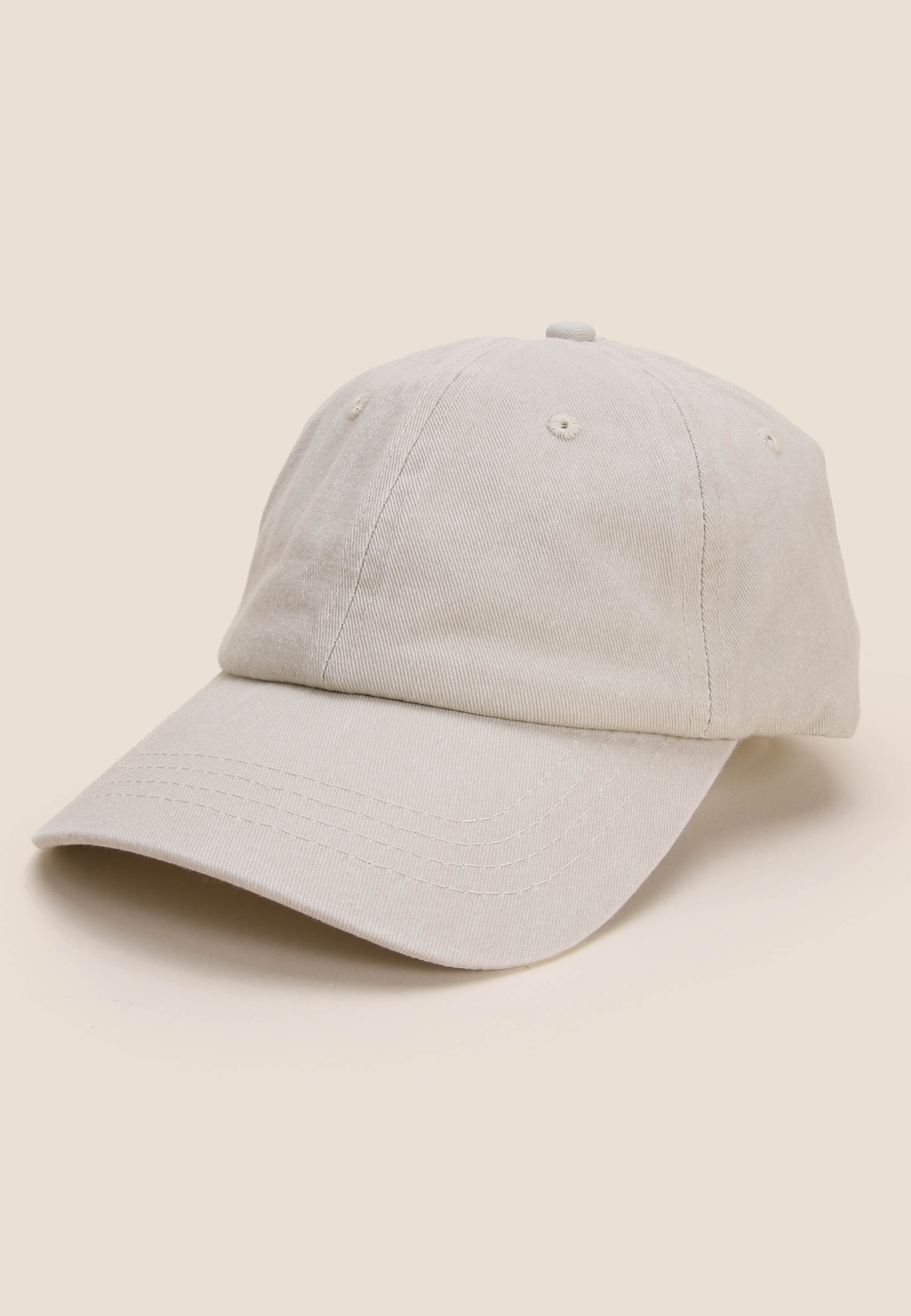 Womens Stone Denim Baseball Cap