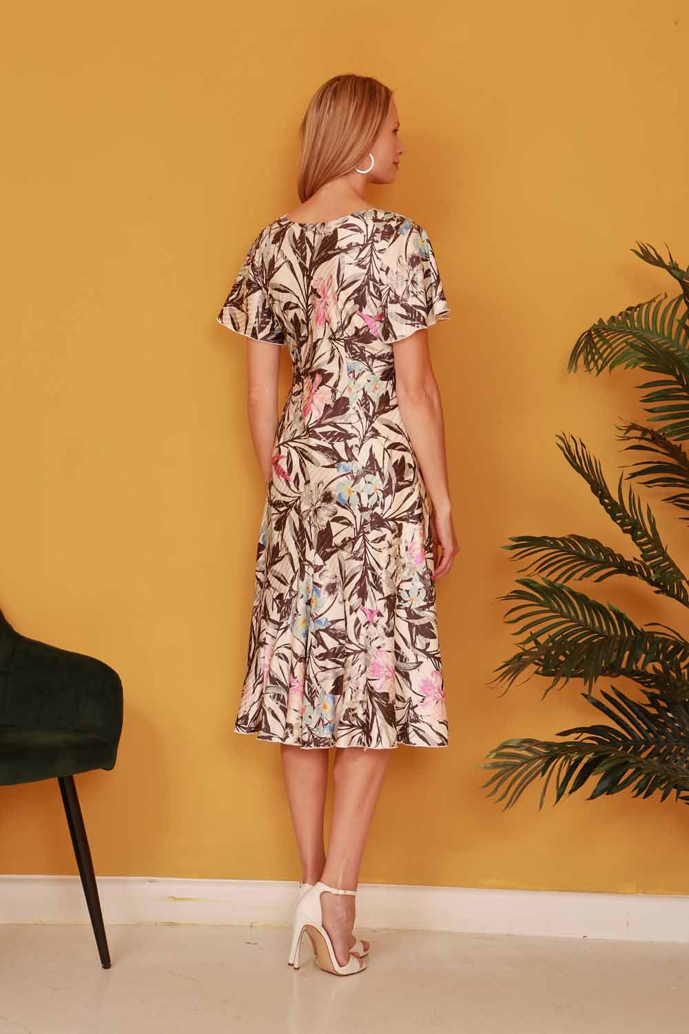 Biscuit Julianna Floral Bias Cut Dress