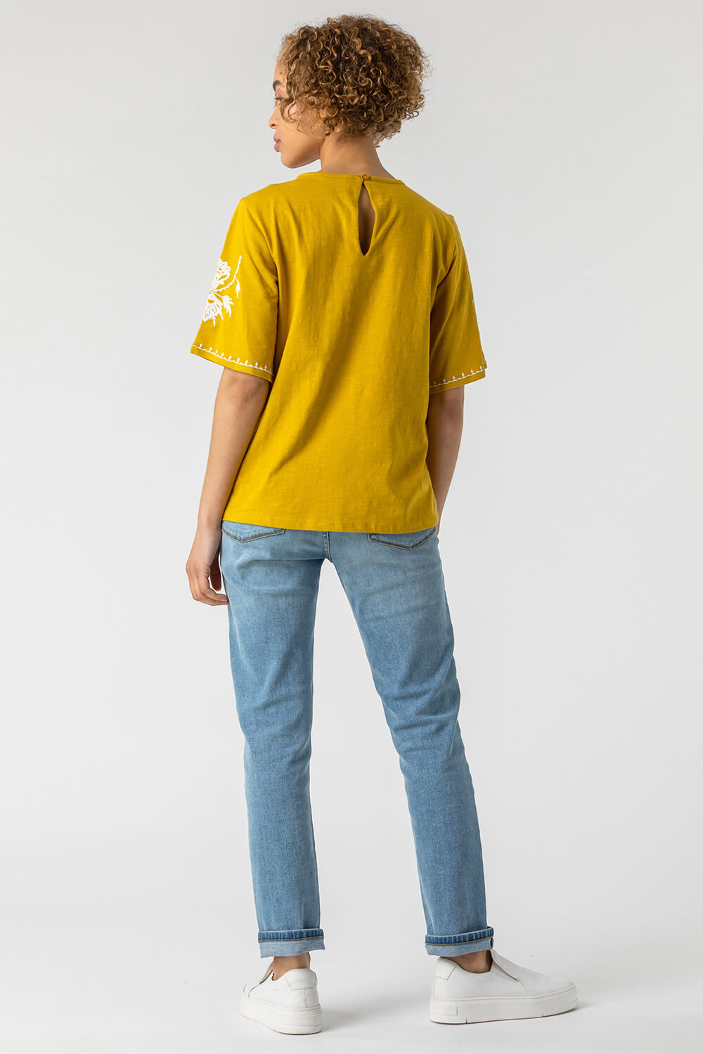 Amber Embroidered Yoke T-Shirt